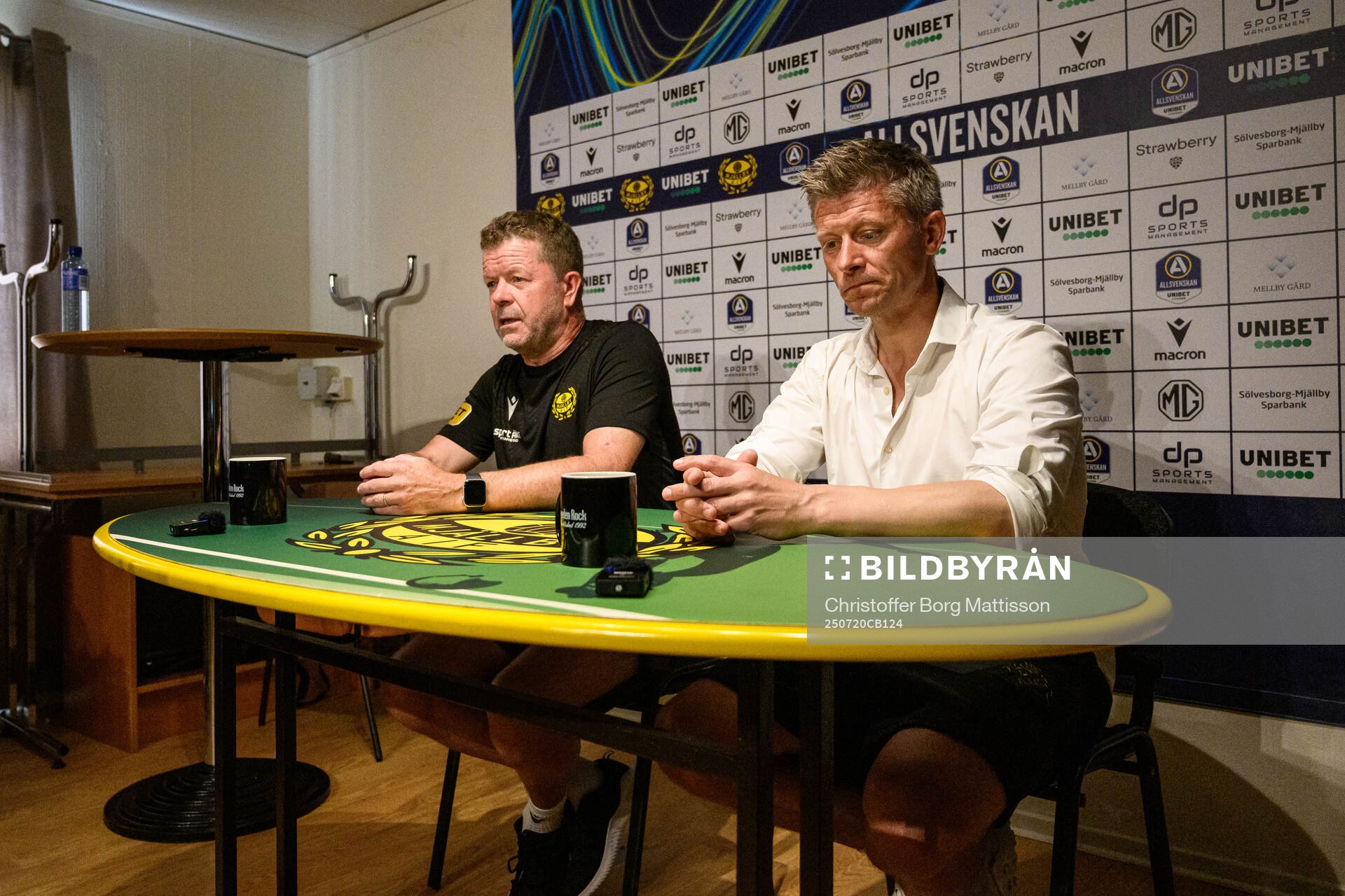 Mjällbys tränare Anders Torstensson och AIKs tränare