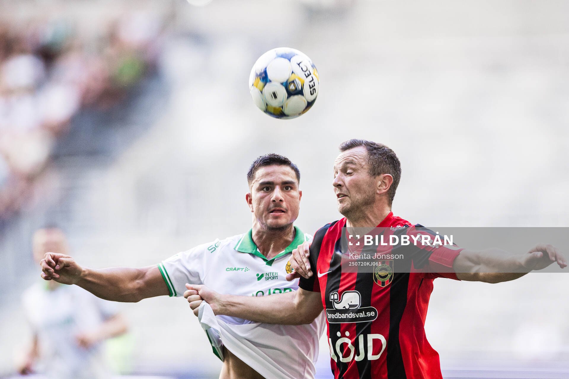 Hammarbys Jusef Erabi och Brommapojkarnas Even Hovland
