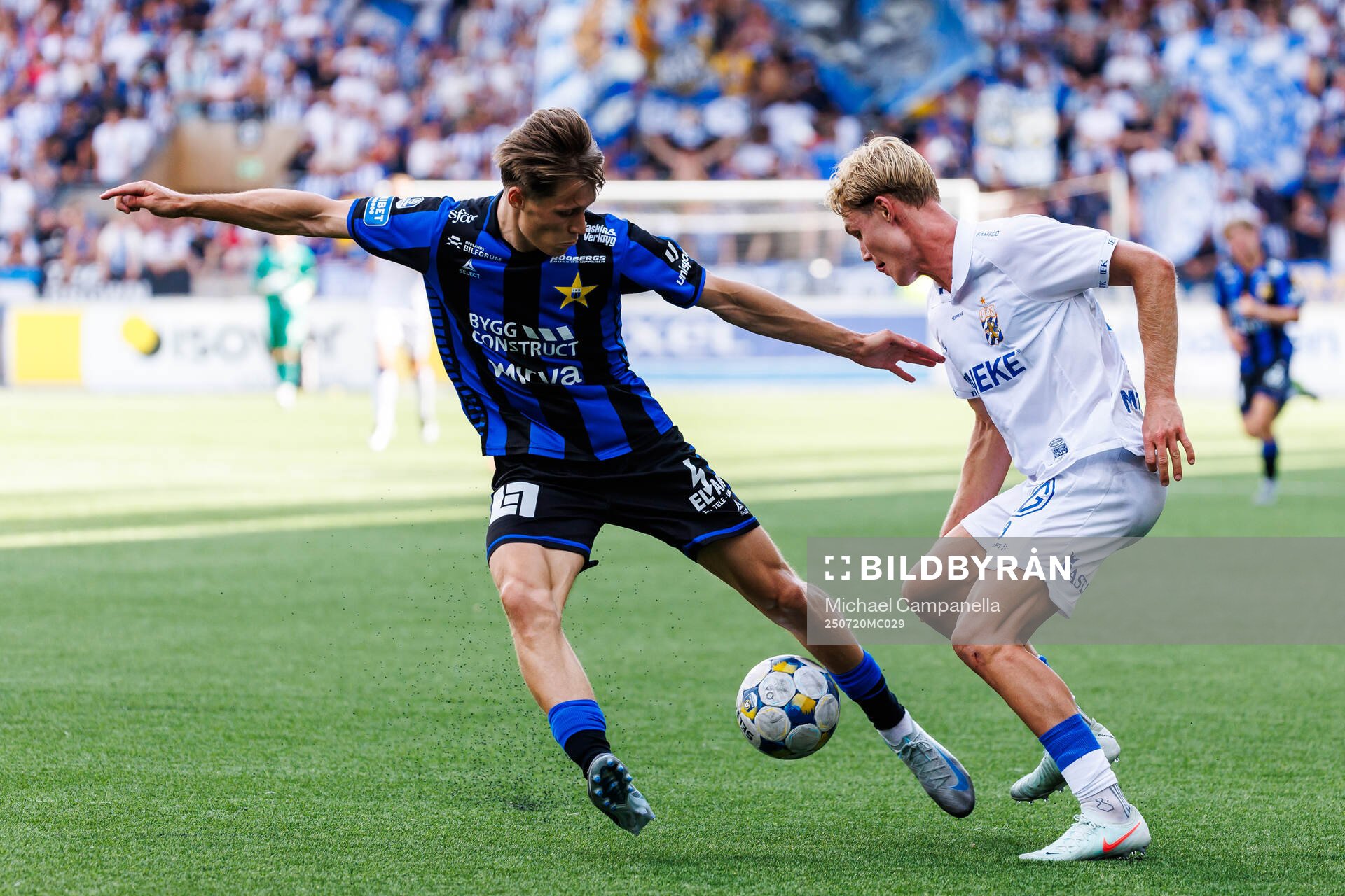 Sirius Marcus Lindberg och IFK Göteborgs Max Fenger