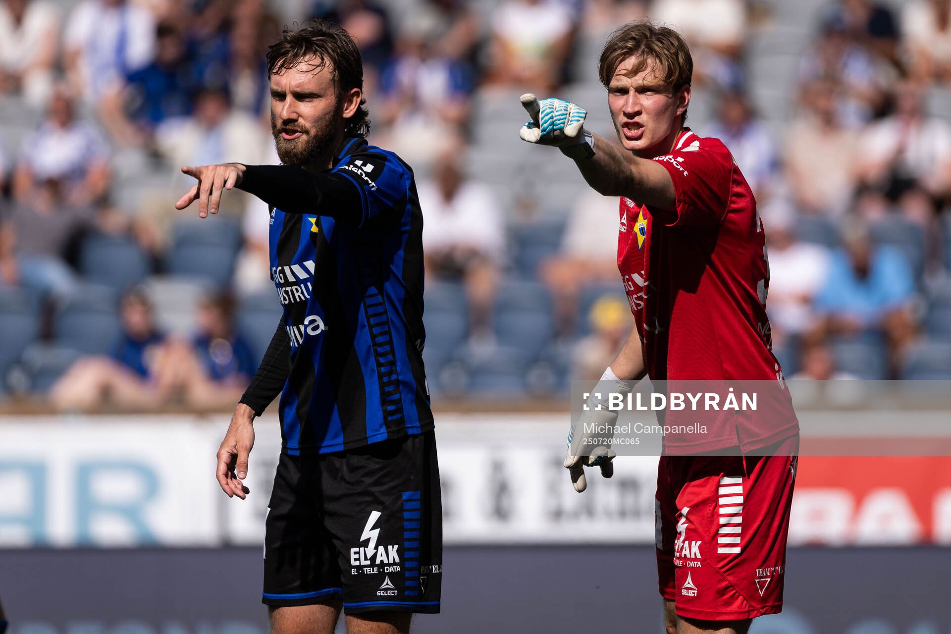 Sirius Simon Sandberg och målvakt David Celic