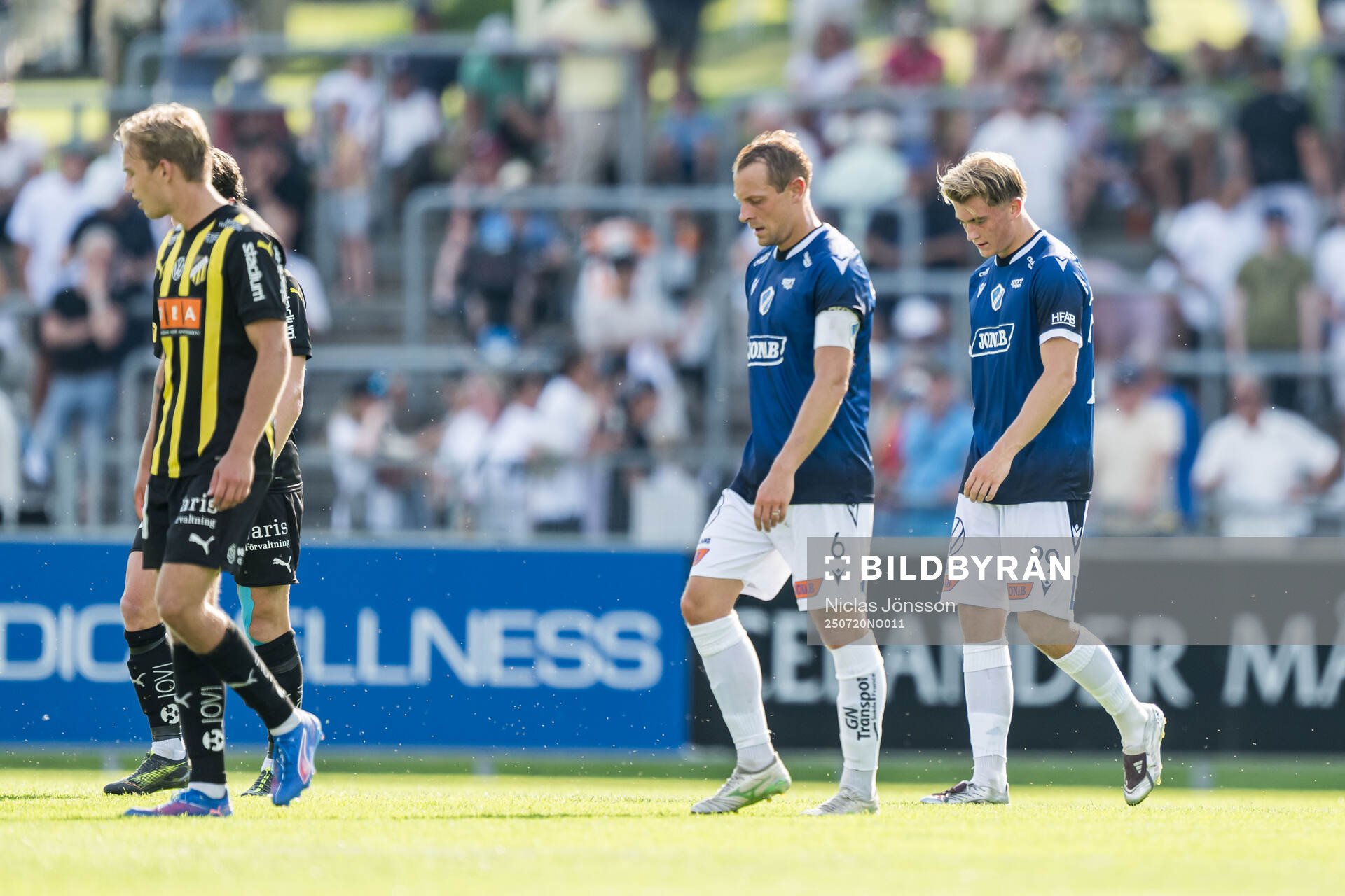 Halmstads Joel Allansson och Ludvig Arvidsson deppar