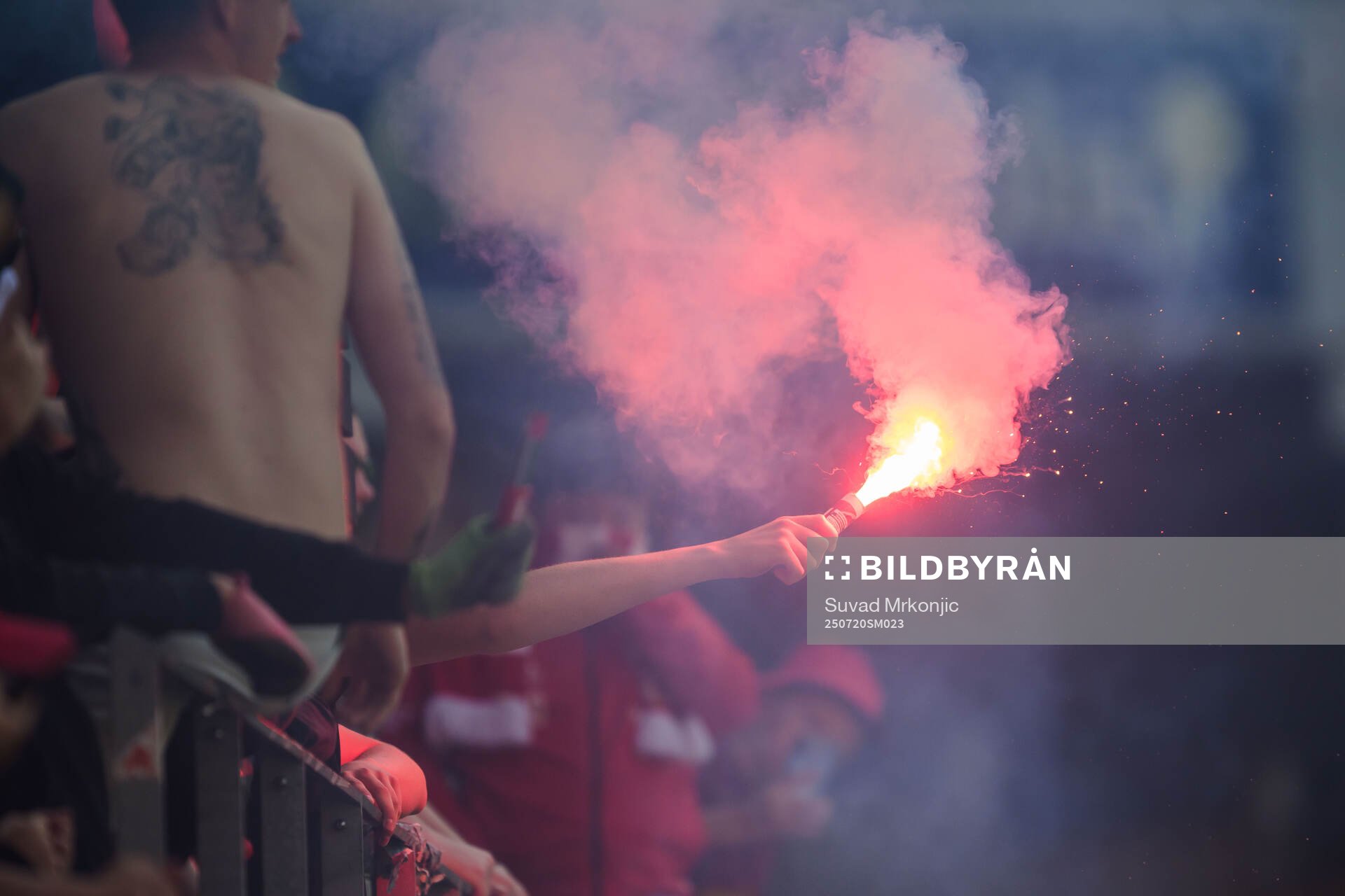 Fans tänder bengaler
