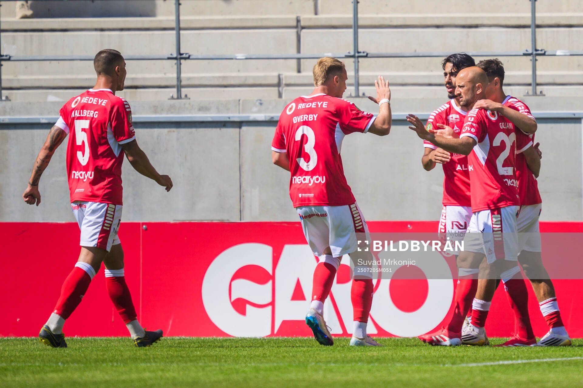 Kalmar spelare jublar
