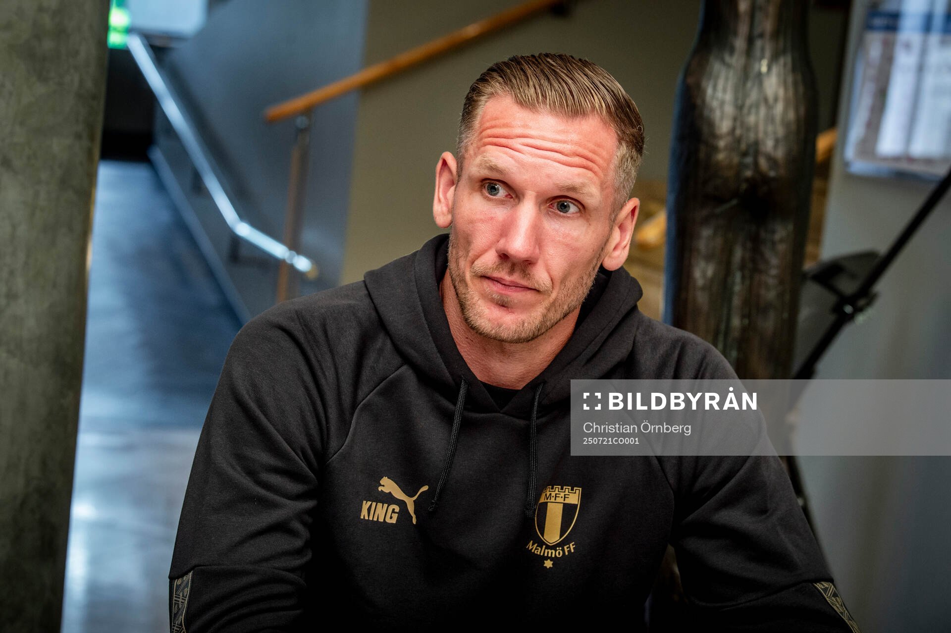 Goalkeeper Robin Olsen gave an interview upon arriving in