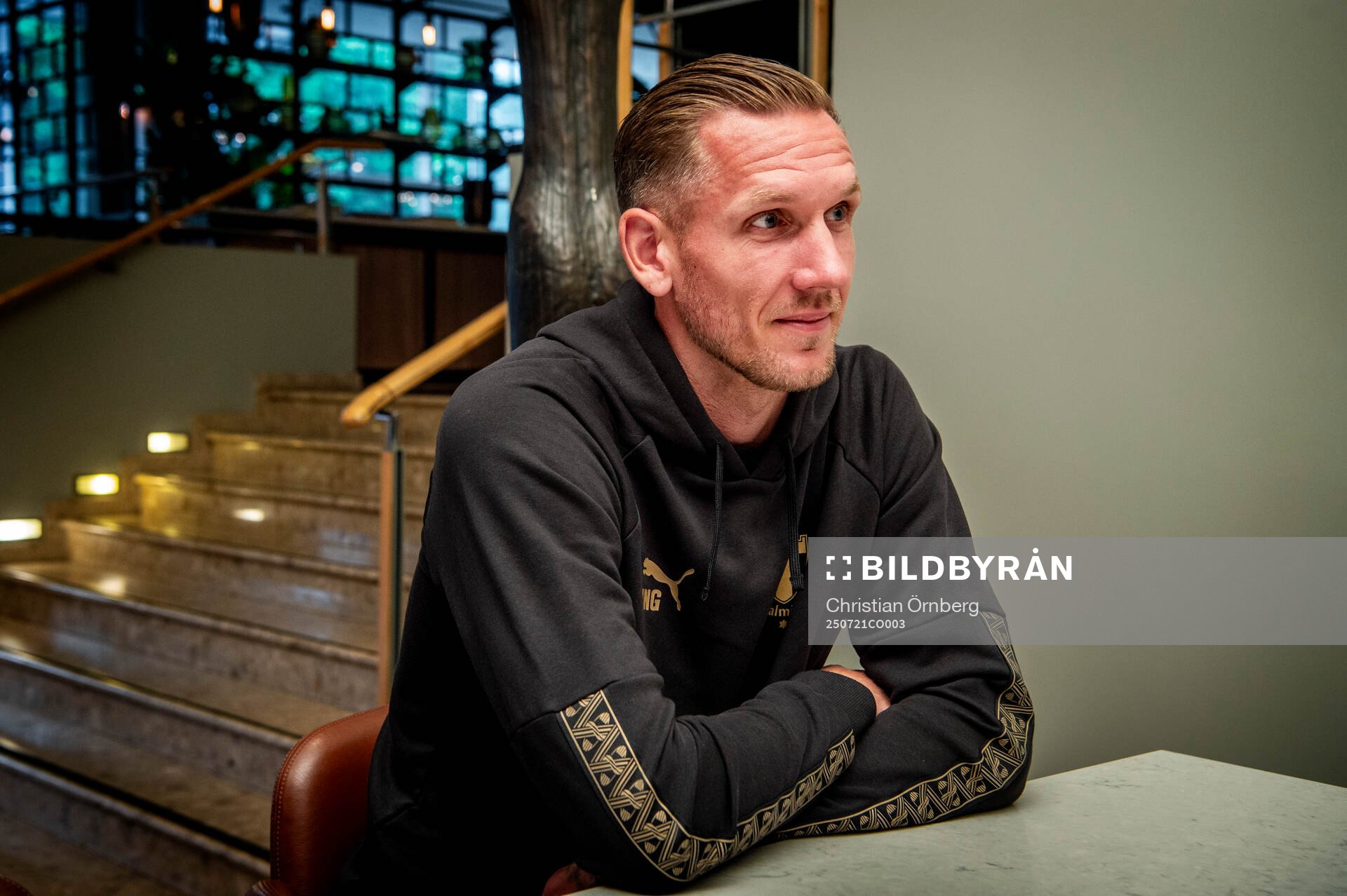 Goalkeeper Robin Olsen gave an interview upon arriving in