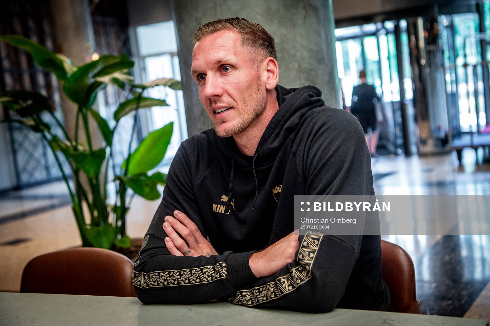 Goalkeeper Robin Olsen gave an interview upon arriving in