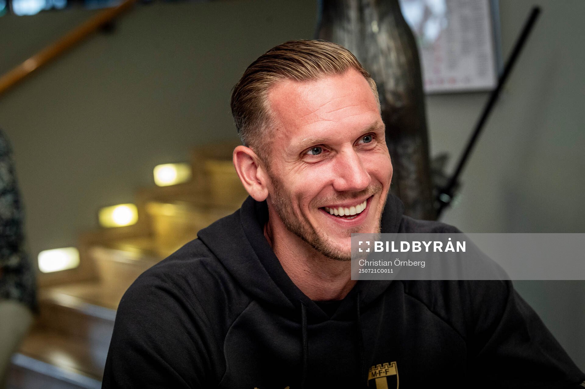 Goalkeeper Robin Olsen gave an interview upon arriving in