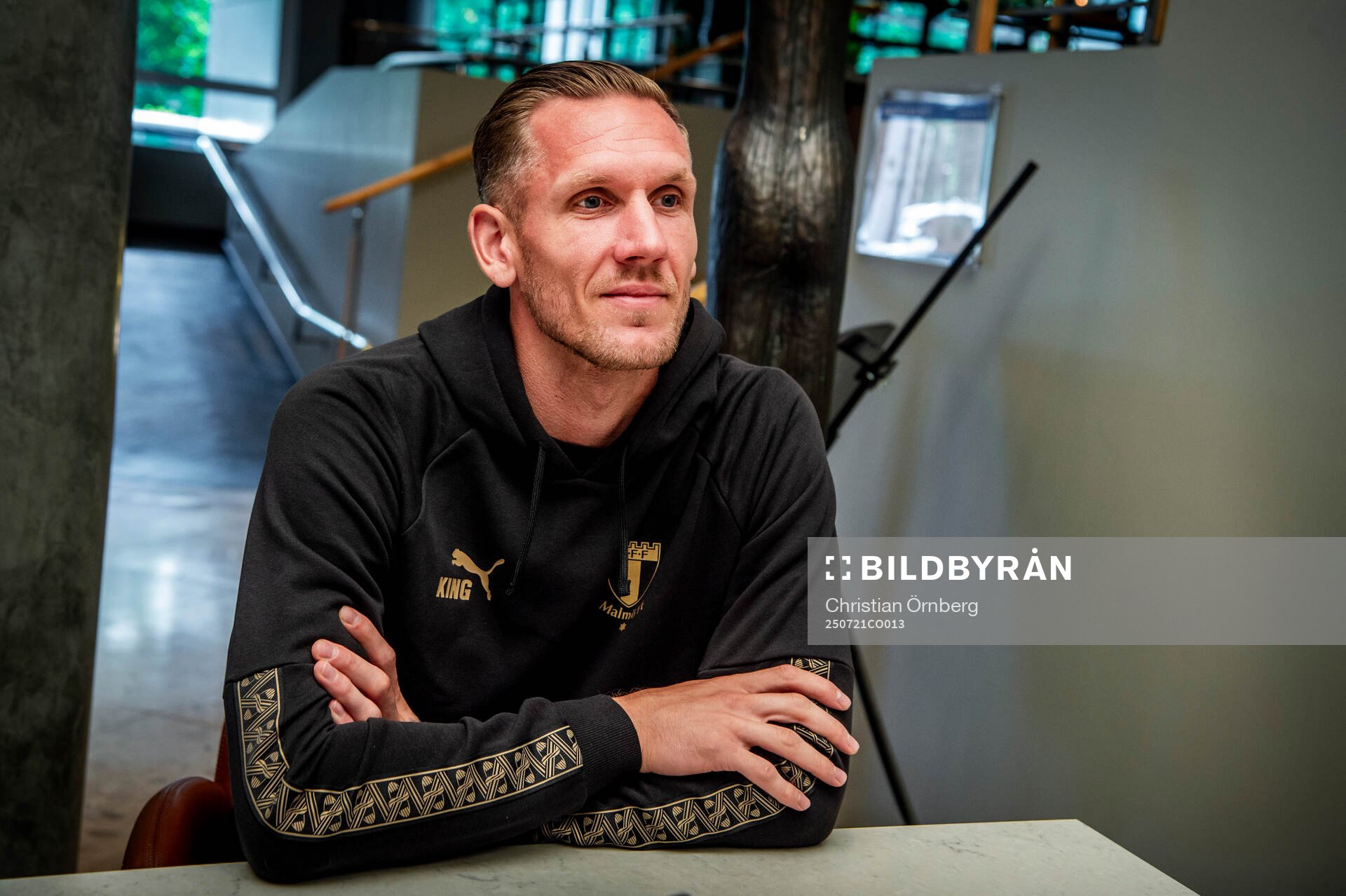 Goalkeeper Robin Olsen gave an interview upon arriving in