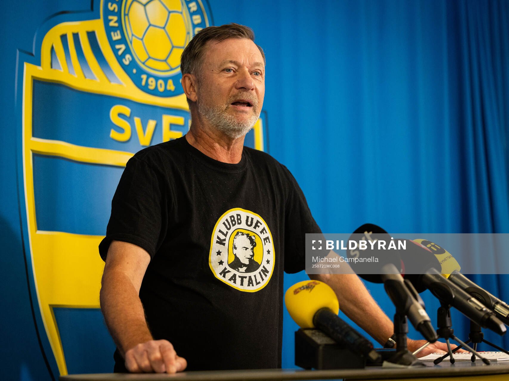 Head coach Peter Gerhardsson of the Swedish women's