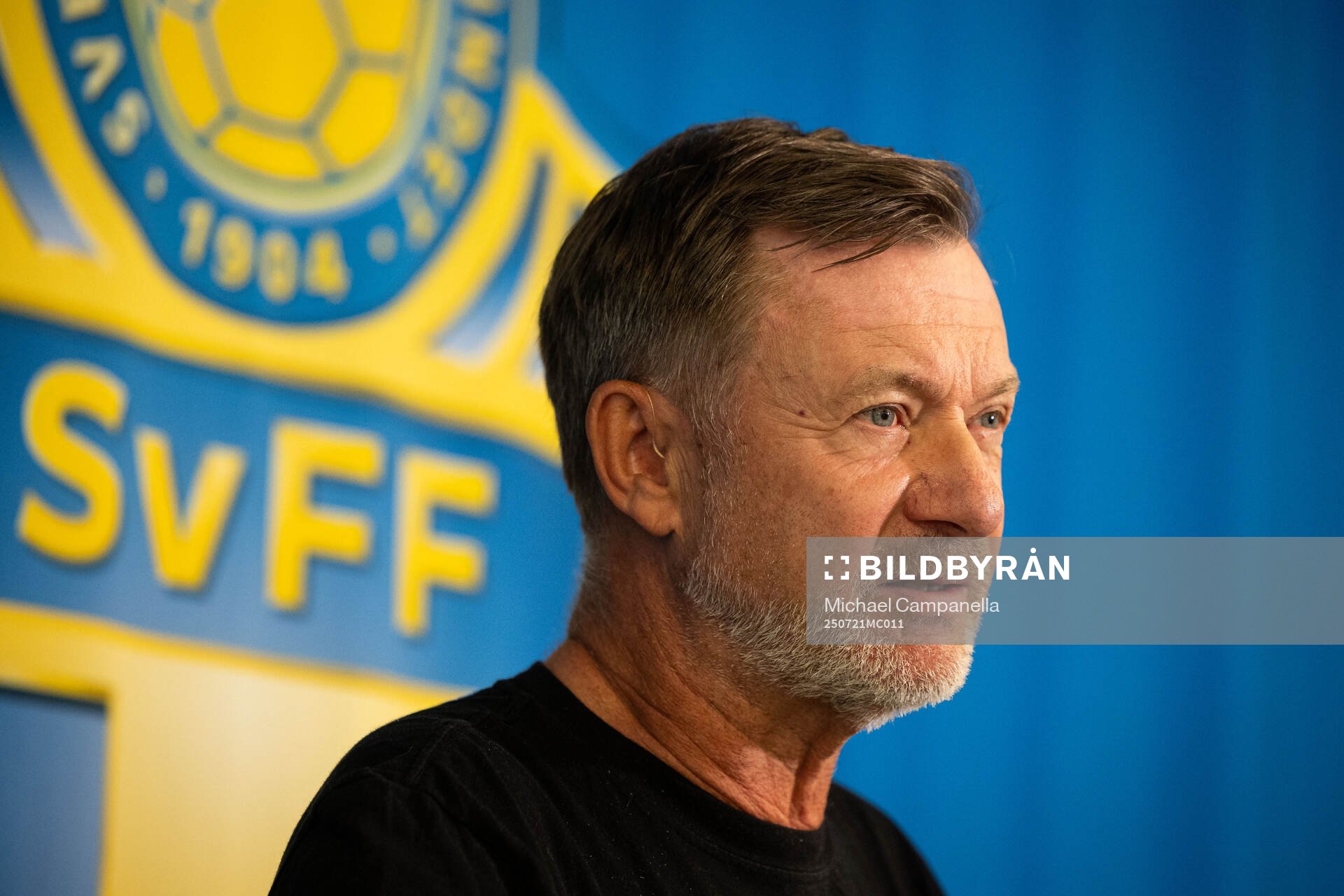 Head coach Peter Gerhardsson of the Swedish women's
