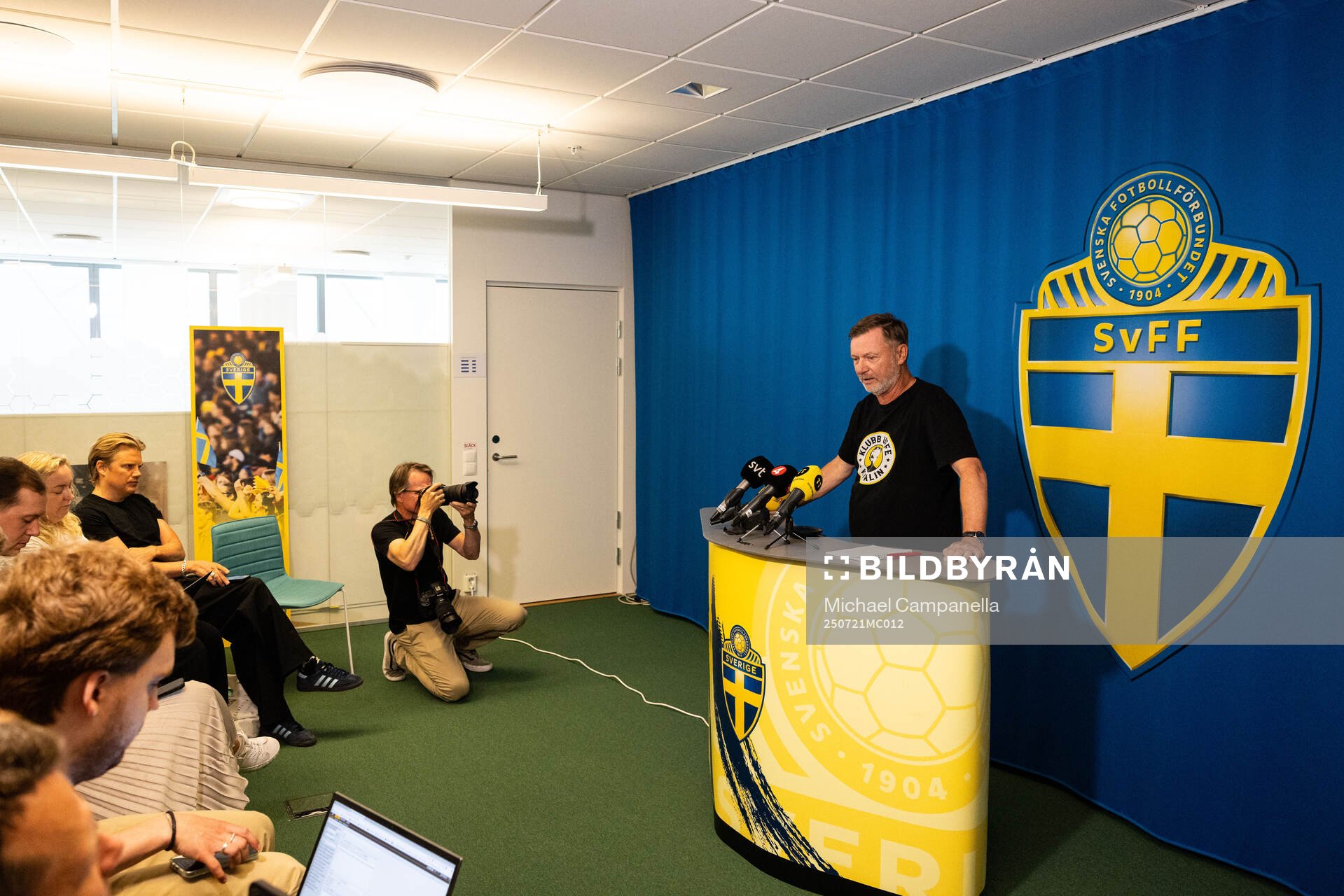 Head coach Peter Gerhardsson of the Swedish women's