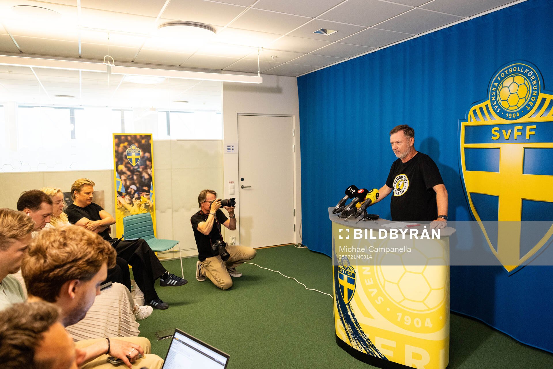 Head coach Peter Gerhardsson of the Swedish women's