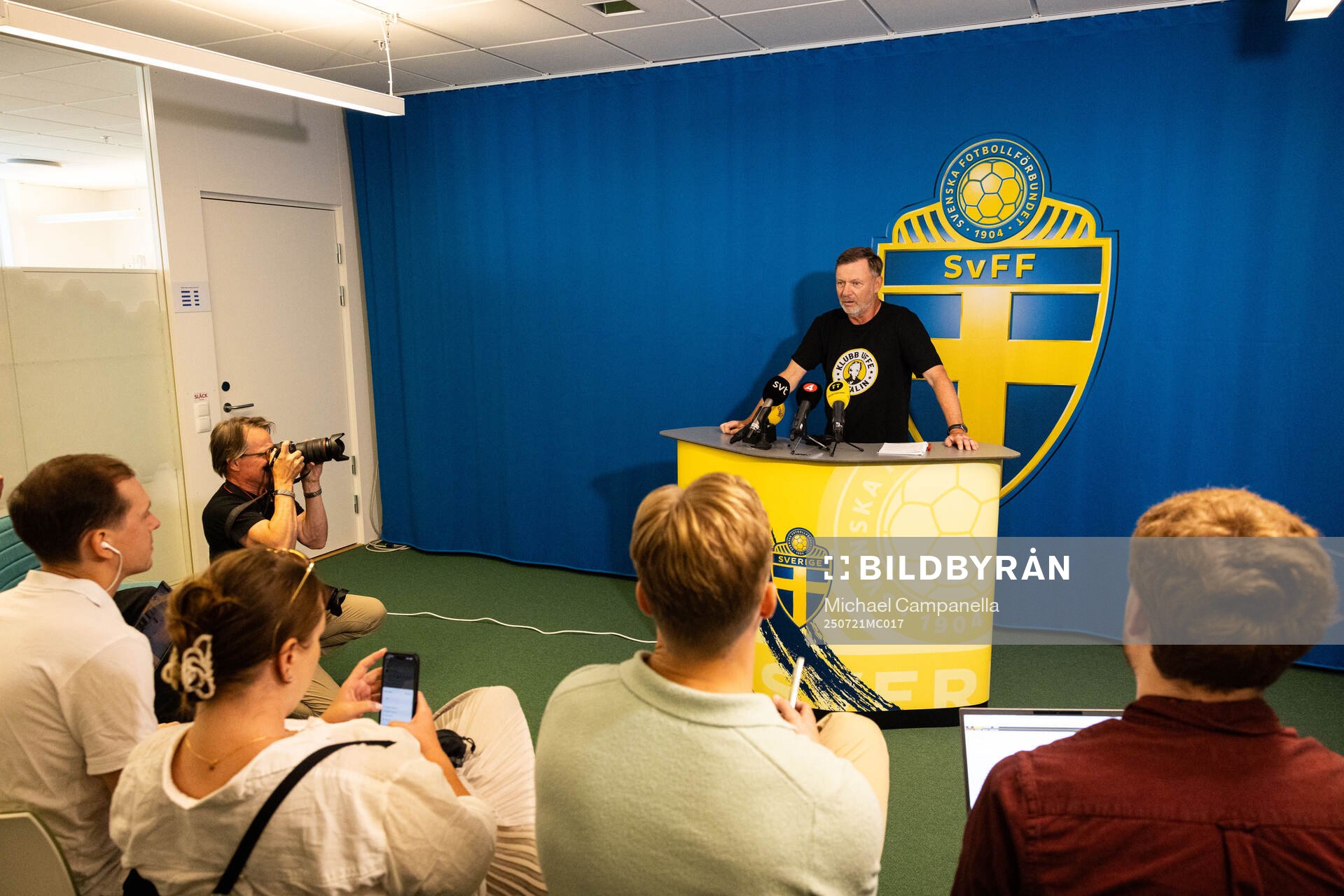 Head coach Peter Gerhardsson of the Swedish women's