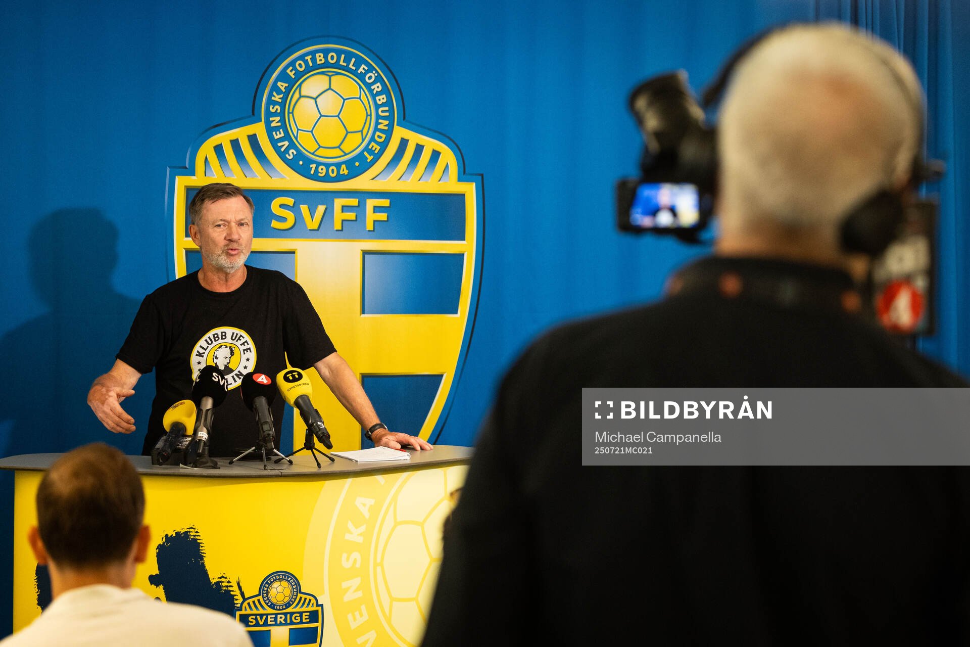 Head coach Peter Gerhardsson of the Swedish women's