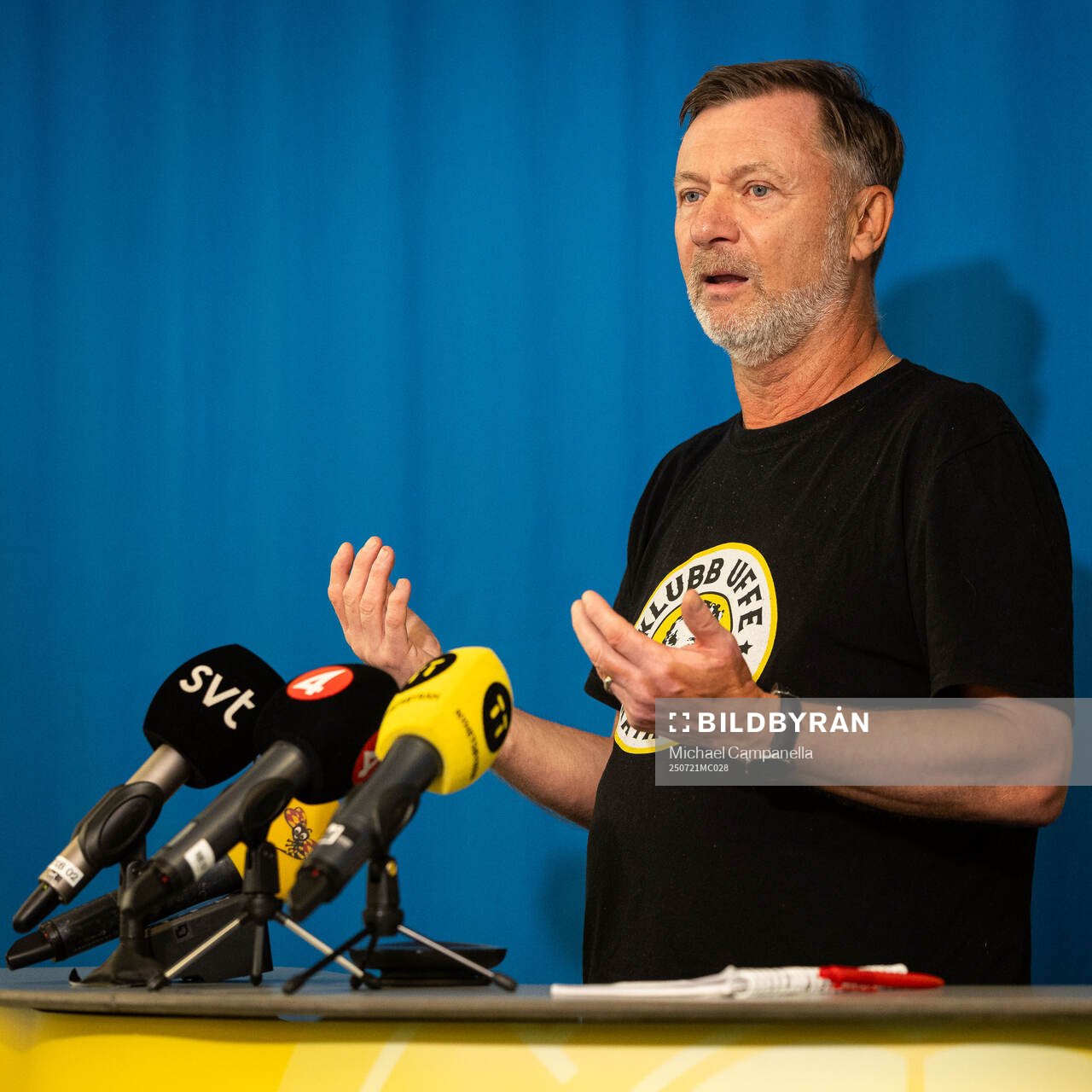 Head coach Peter Gerhardsson of the Swedish women's