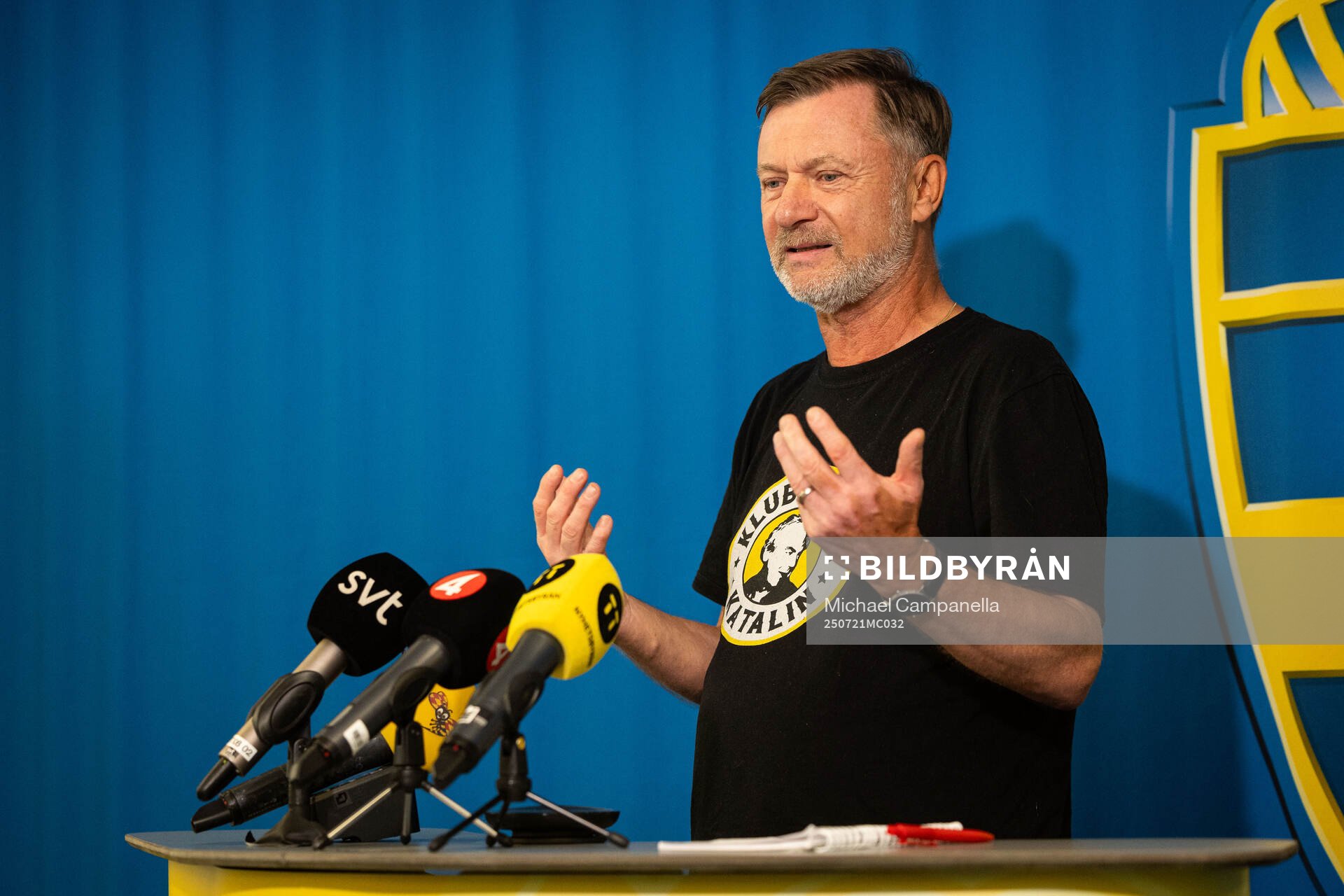 Head coach Peter Gerhardsson of the Swedish women's