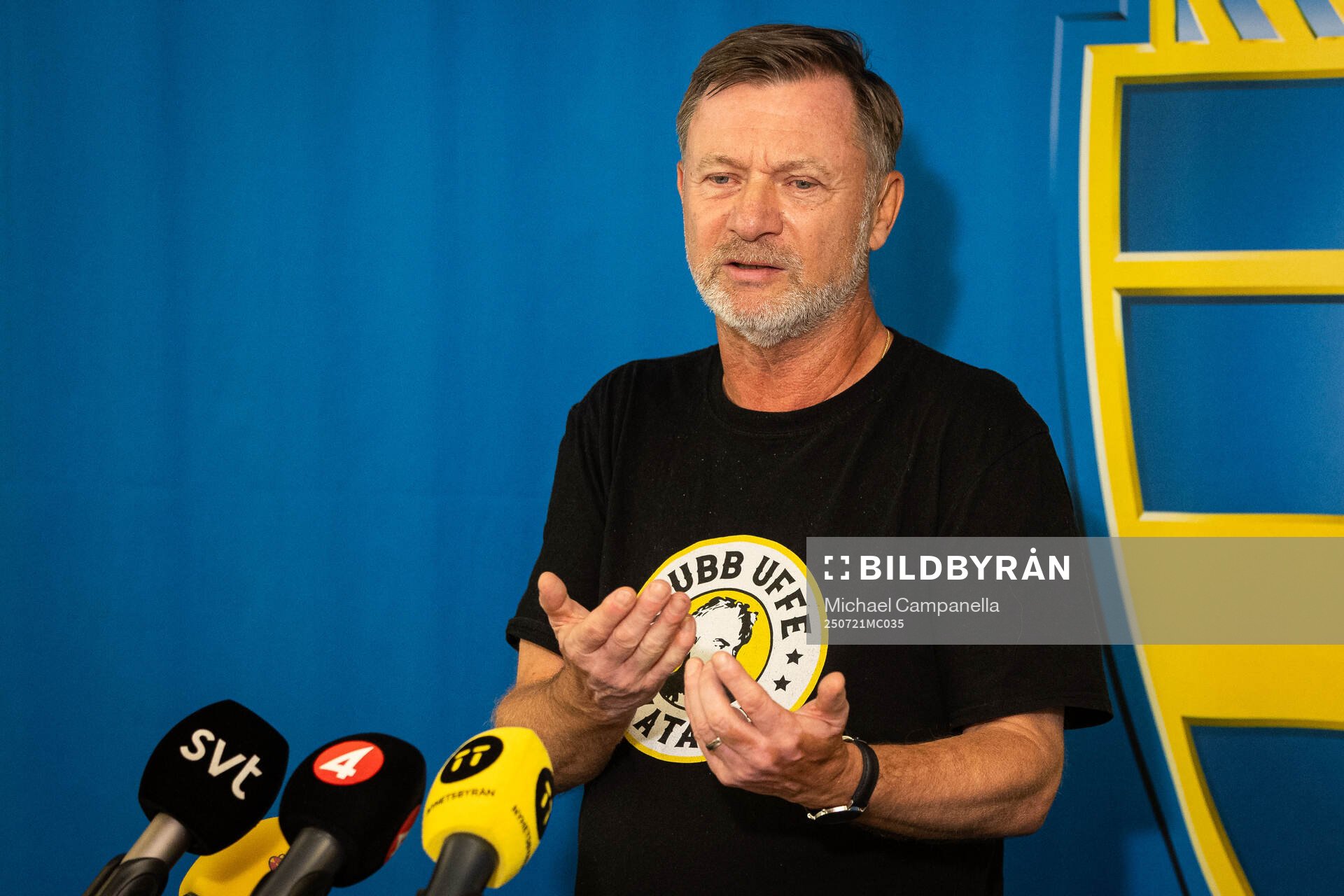 Head coach Peter Gerhardsson of the Swedish women's