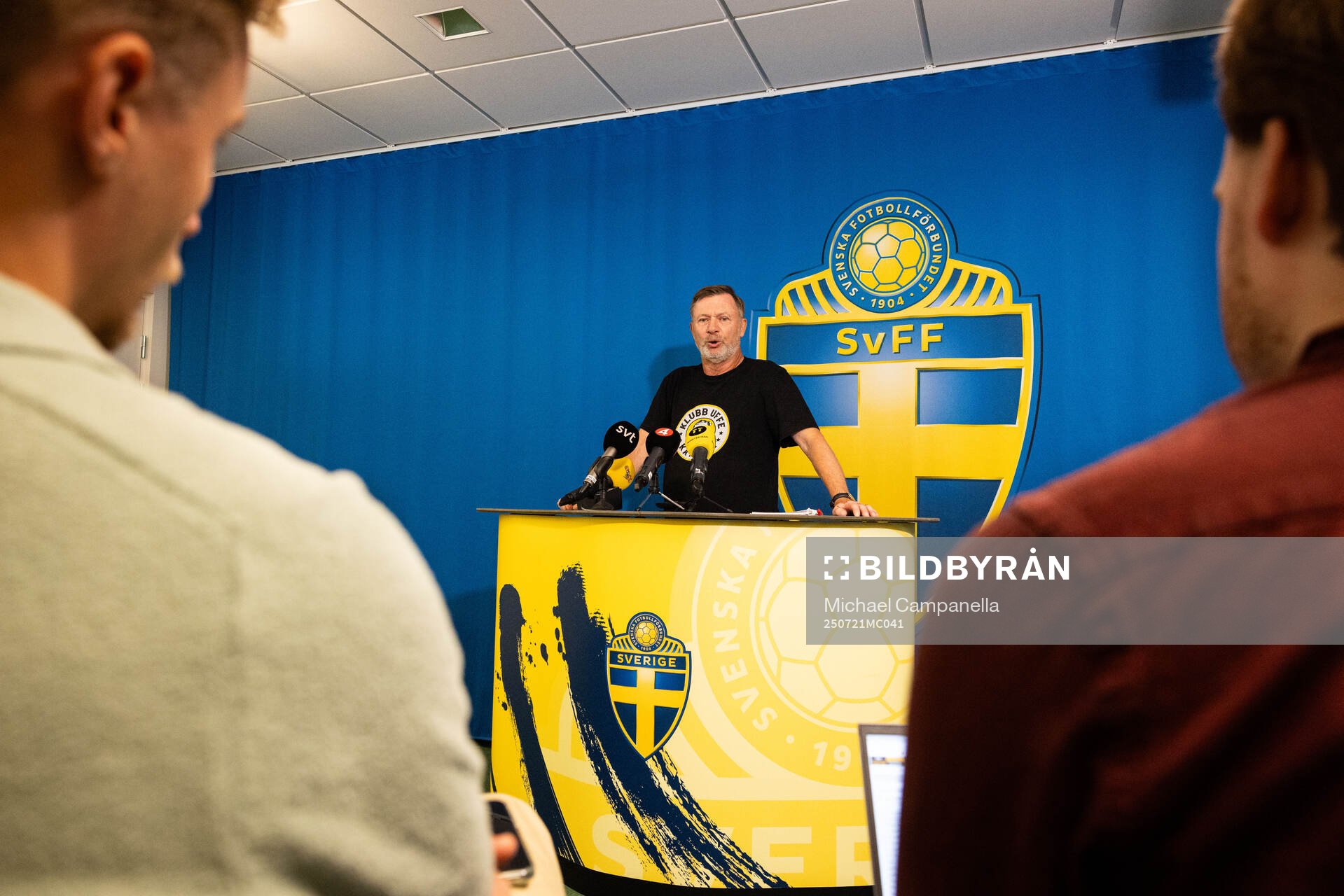 Head coach Peter Gerhardsson of the Swedish women's