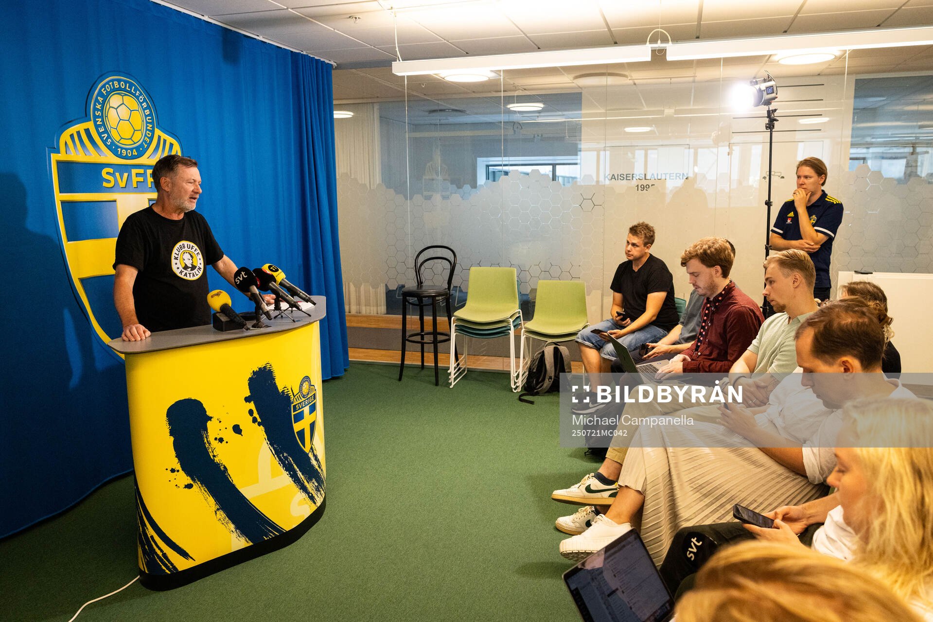 Head coach Peter Gerhardsson of the Swedish women's