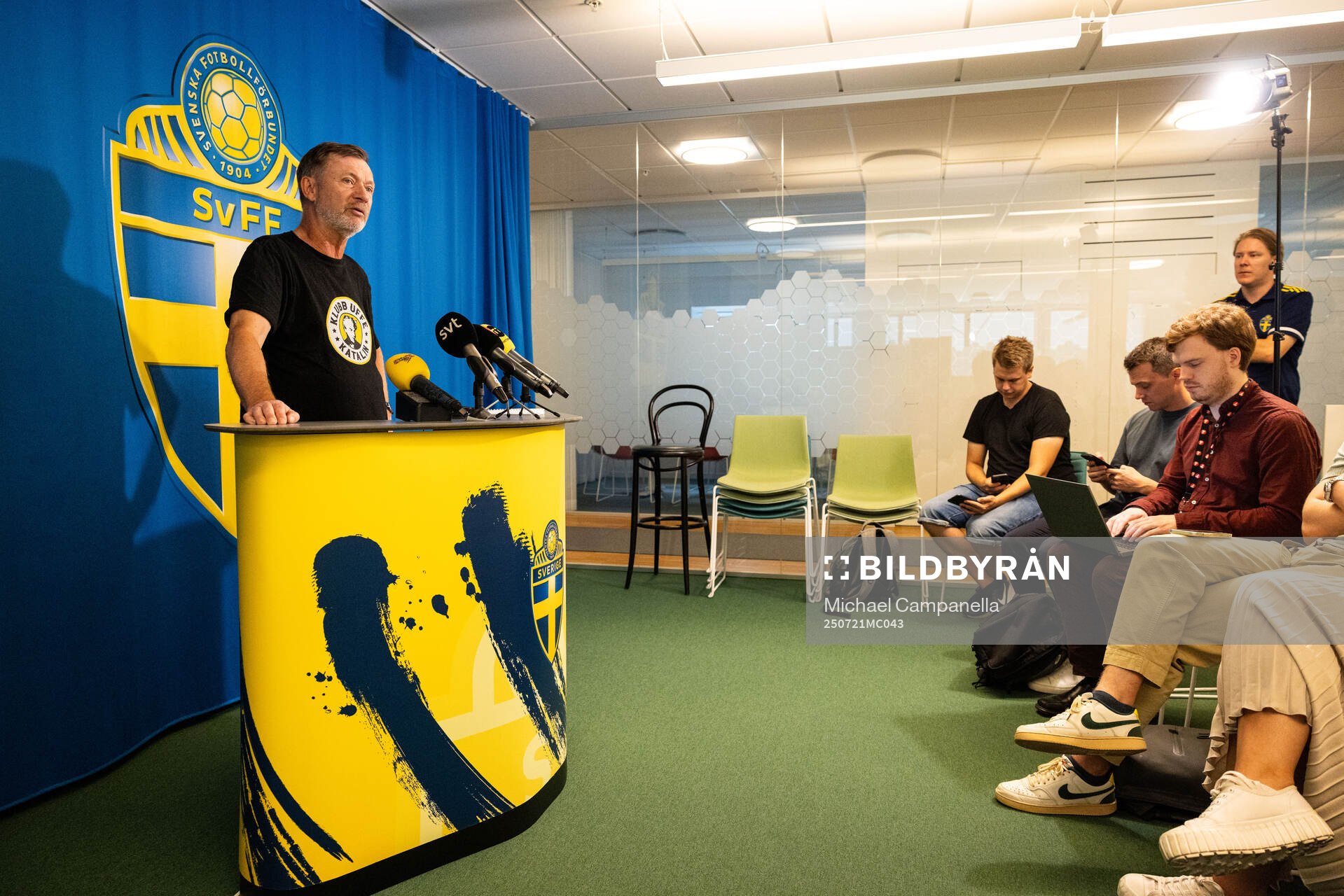 Head coach Peter Gerhardsson of the Swedish women's