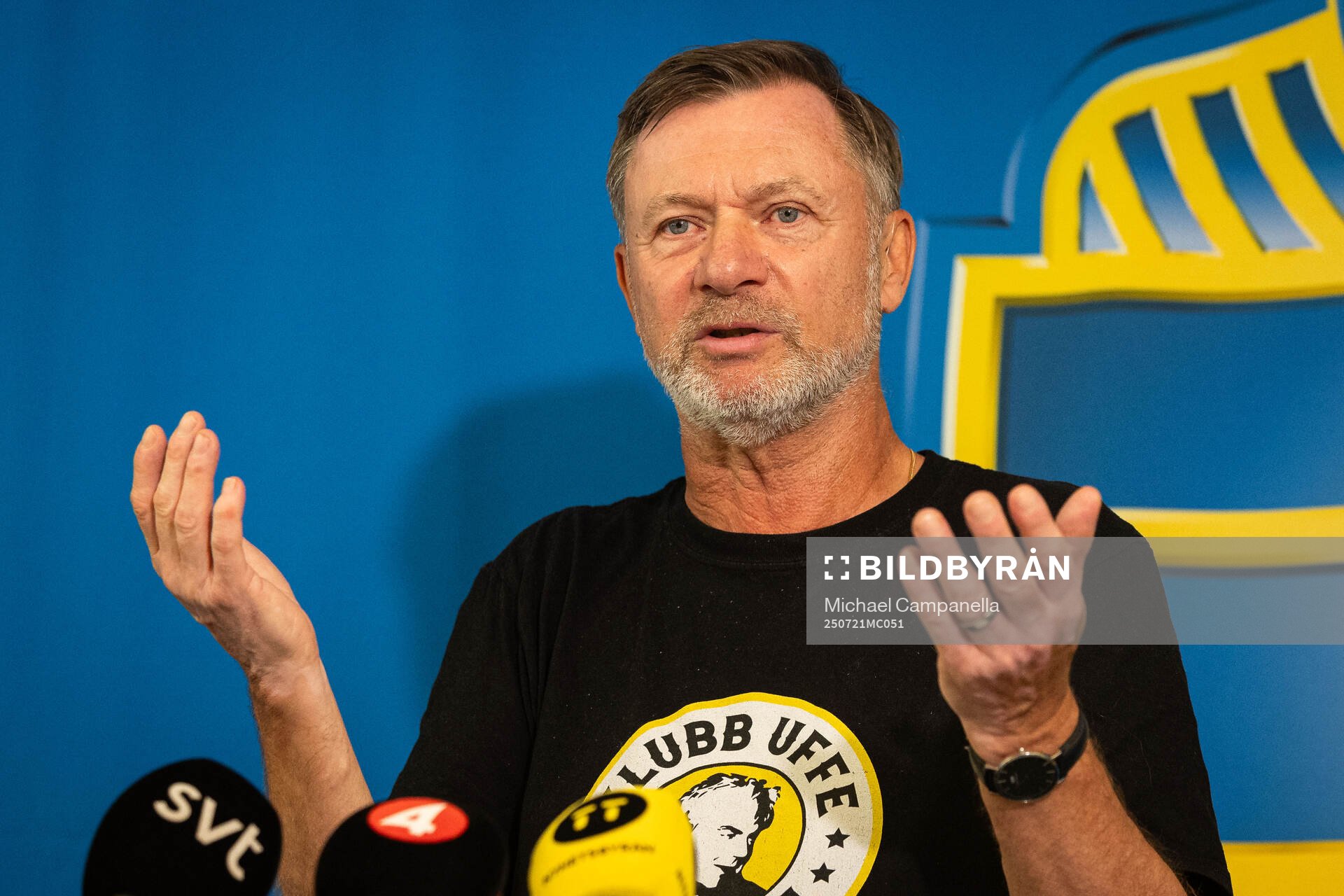 Head coach Peter Gerhardsson of the Swedish women's