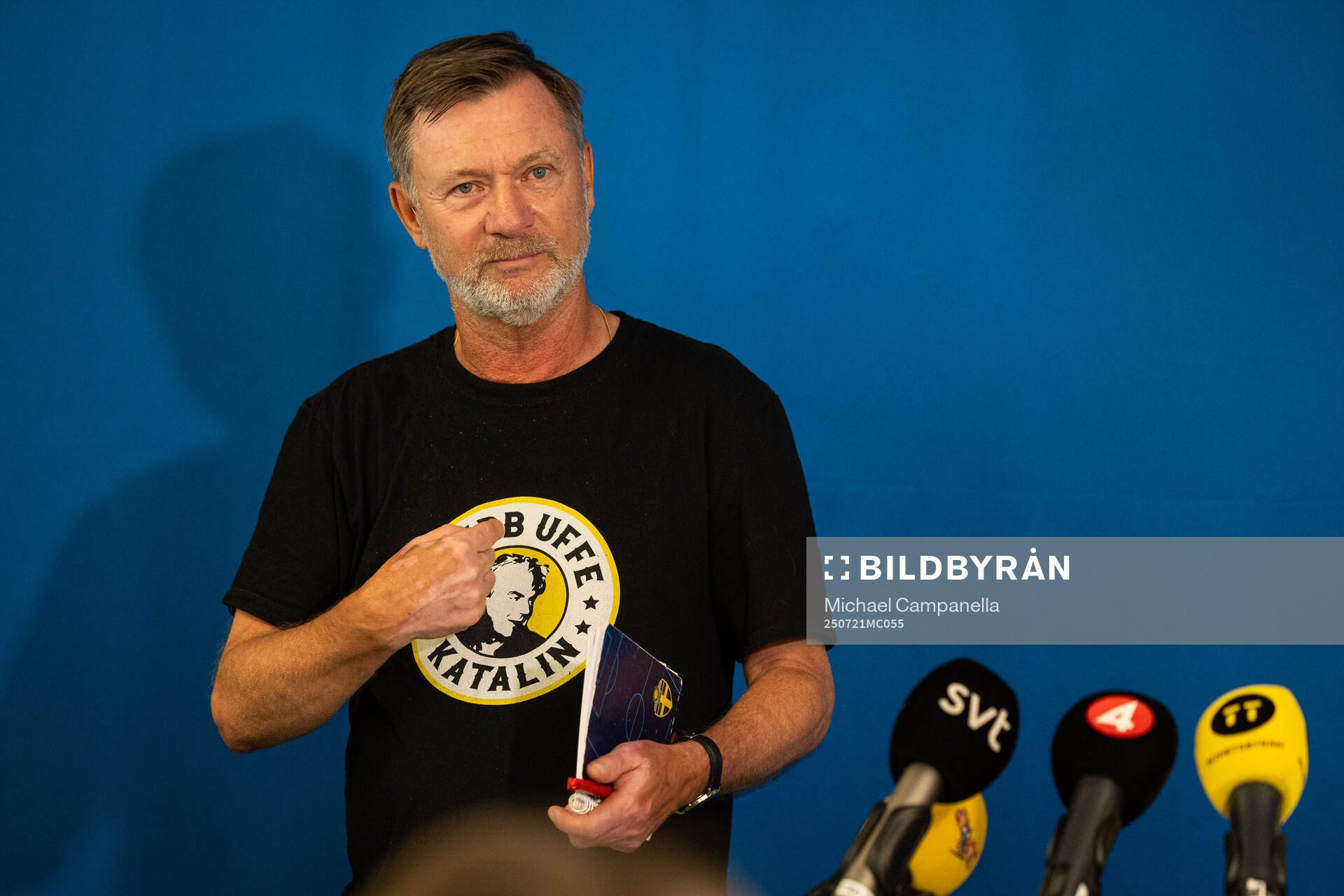 Head coach Peter Gerhardsson of the Swedish women's