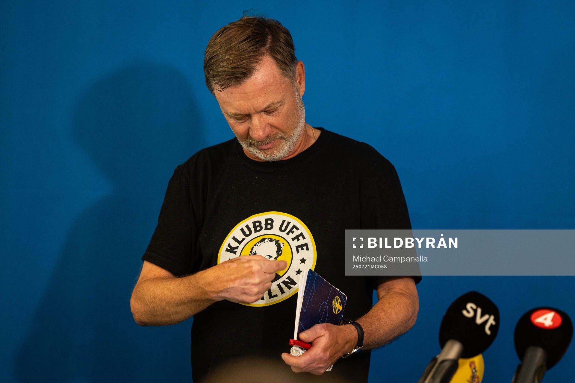 Head coach Peter Gerhardsson of the Swedish women's