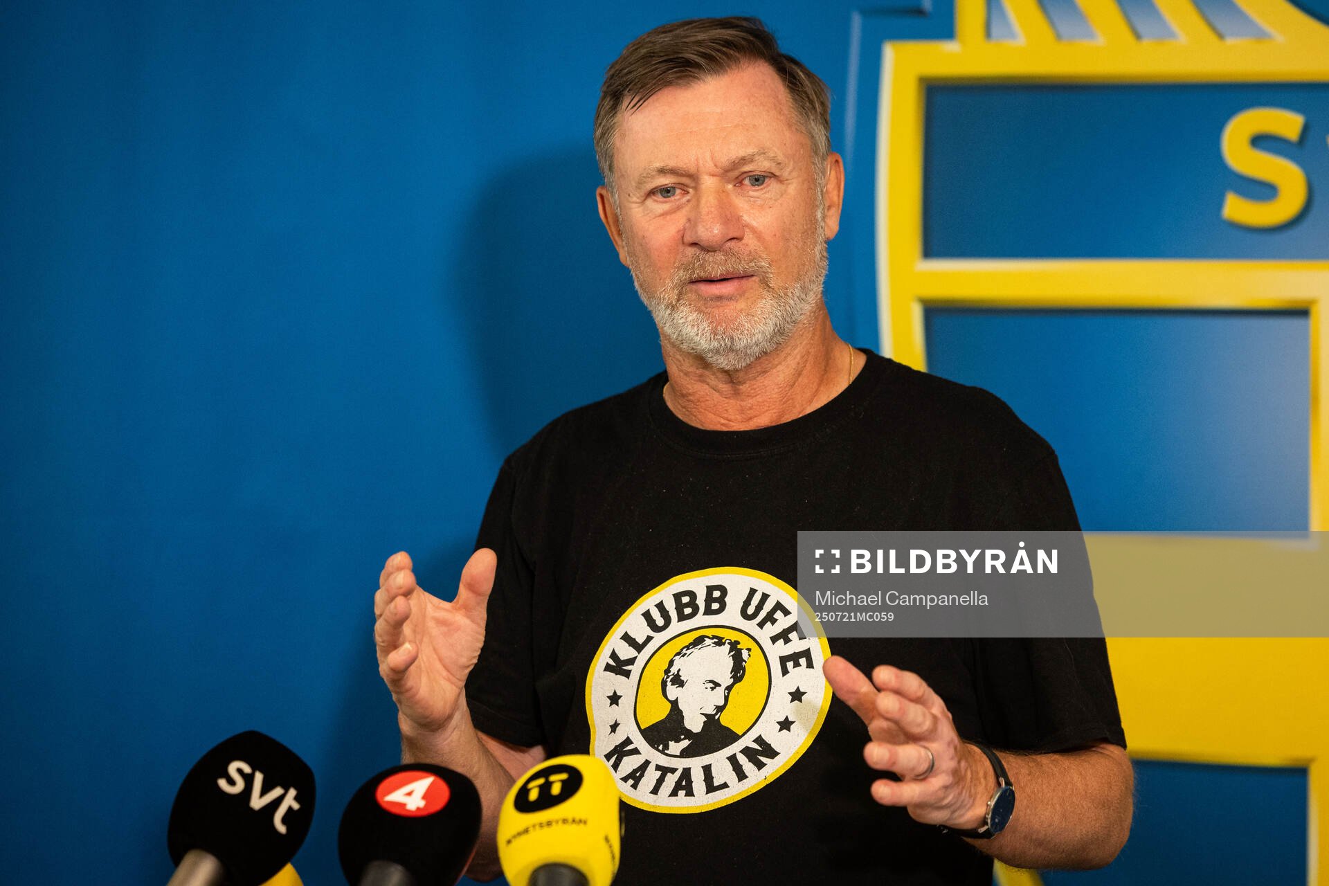 Head coach Peter Gerhardsson of the Swedish women's
