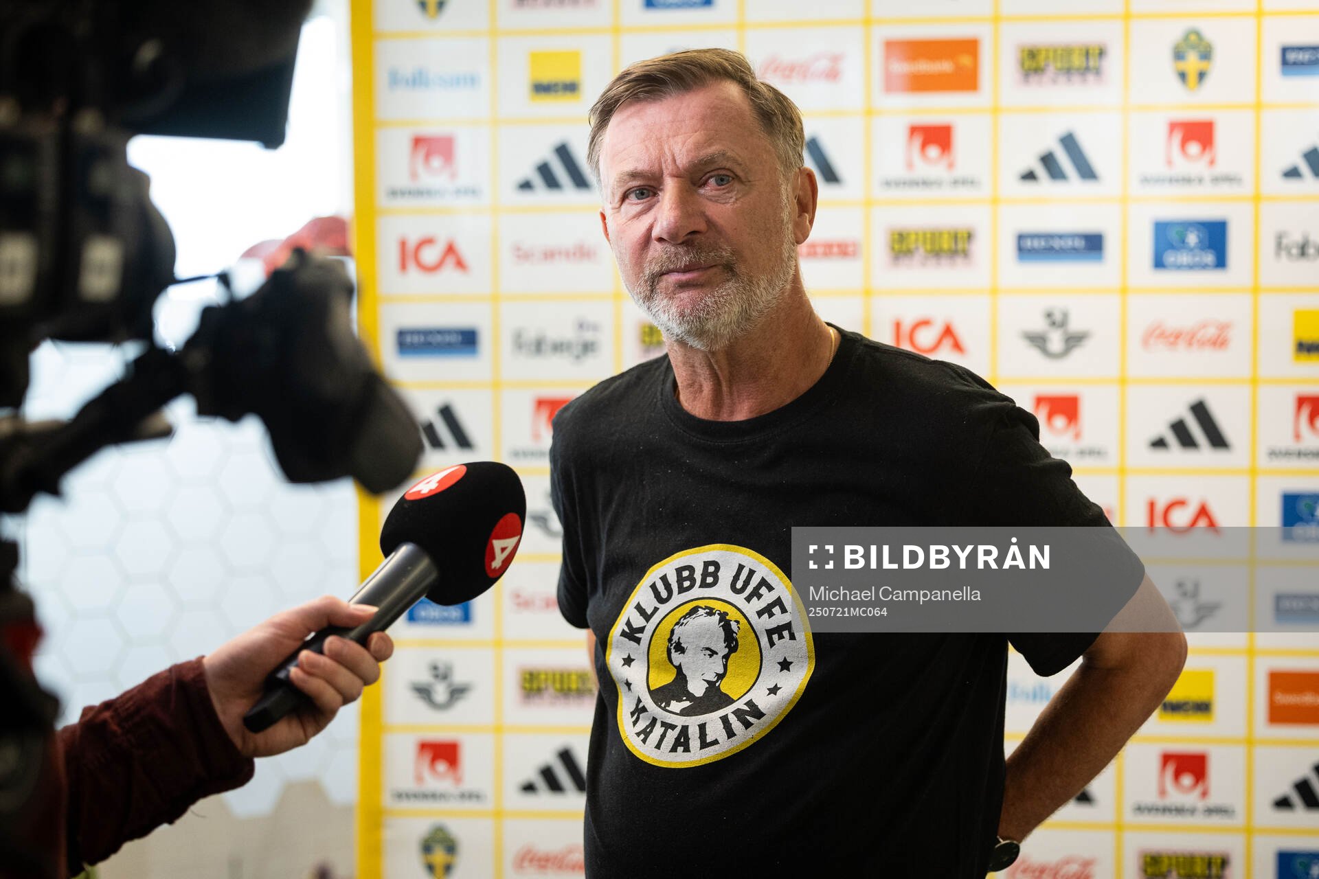 Head coach Peter Gerhardsson of the Swedish women's