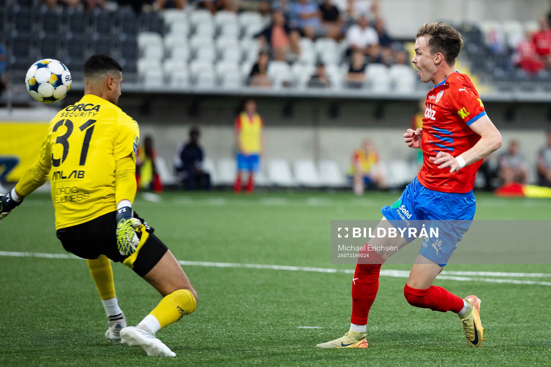 Helsingborgs Alexander Johansson gör 1-2 på Utsiktens