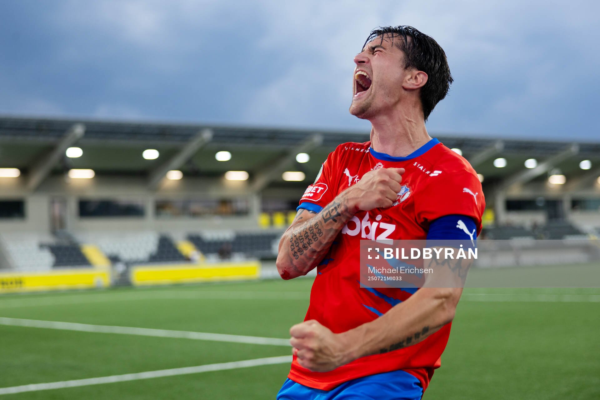 Helsingborgs Jon Birkfeldt jublar