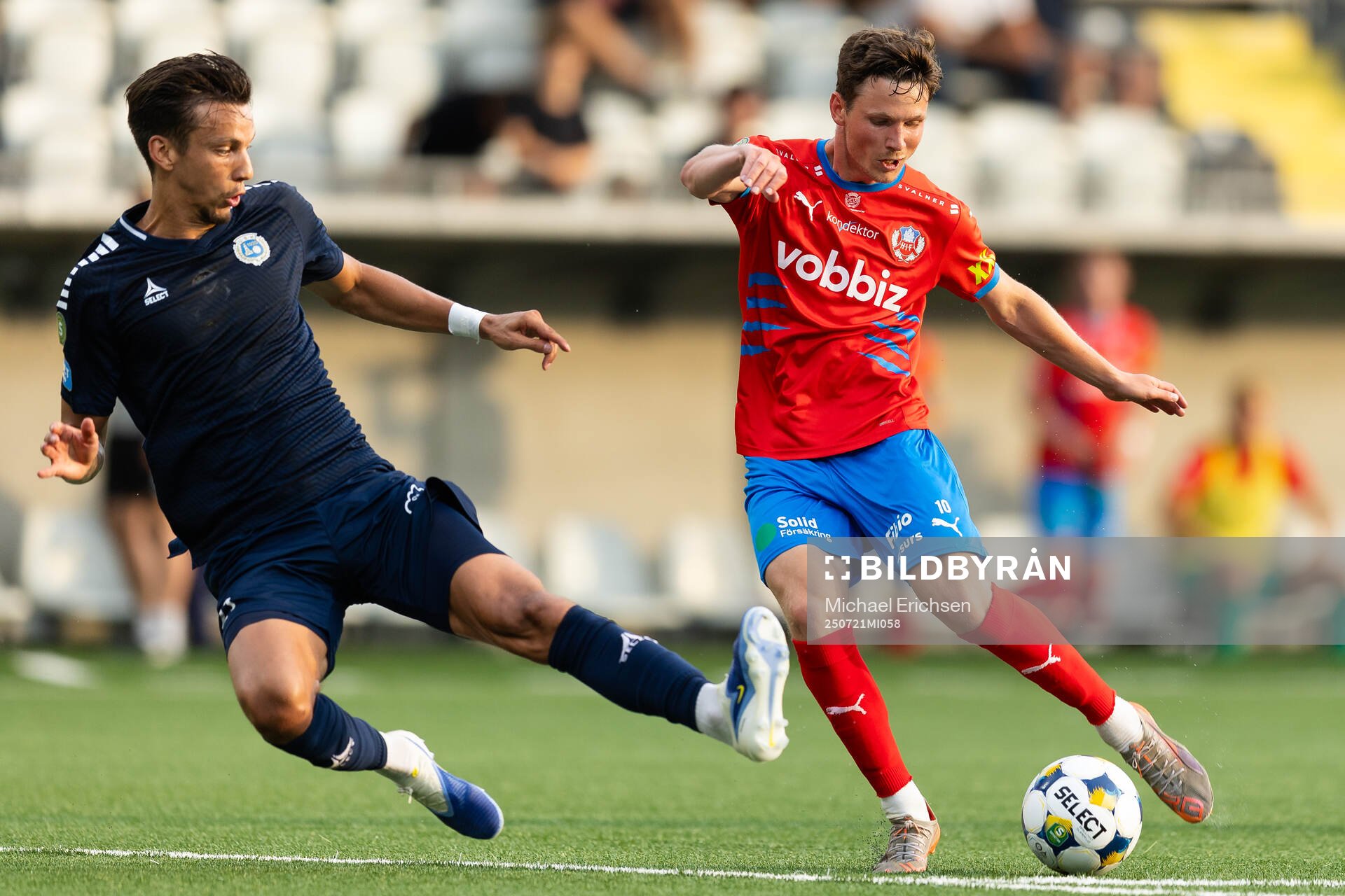 Utsiktens Kevin Rodeblad Lowe och Helsingborgs Max Svensson