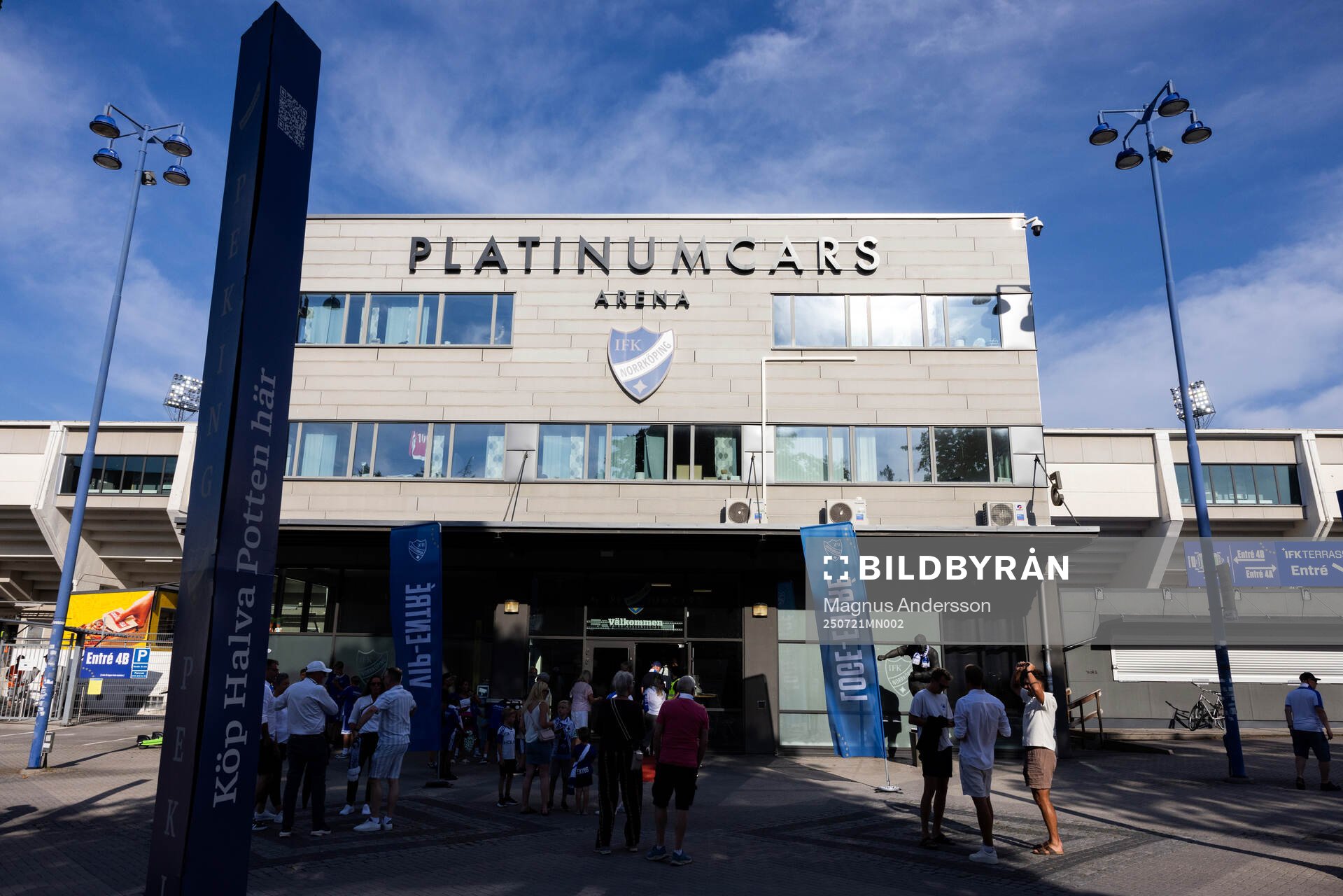 Exteriör vy av Platinumcars Arena