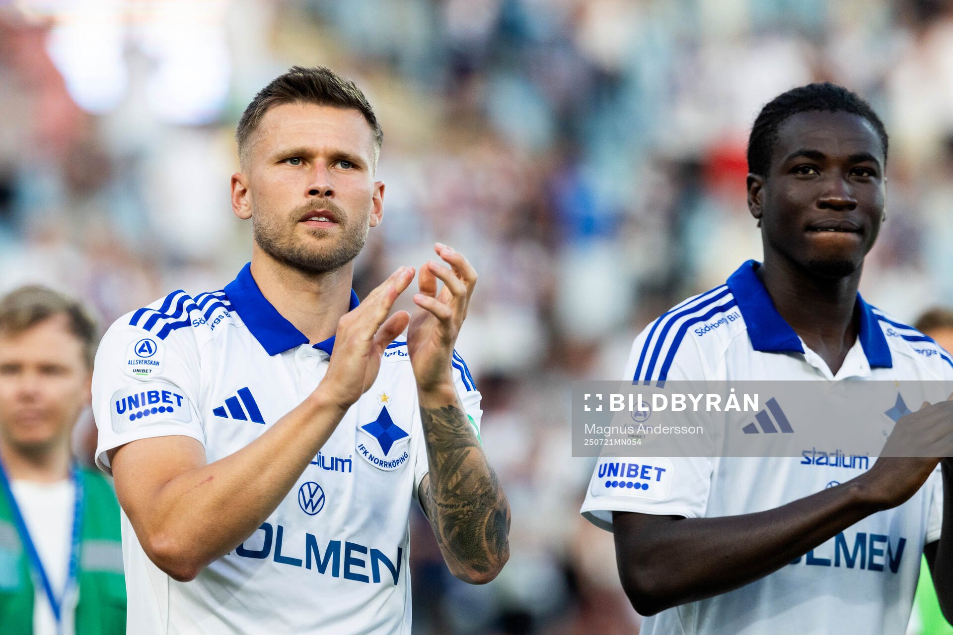 IFK Norrköpings Arnor Traustason och Kojo Peprah Oppong