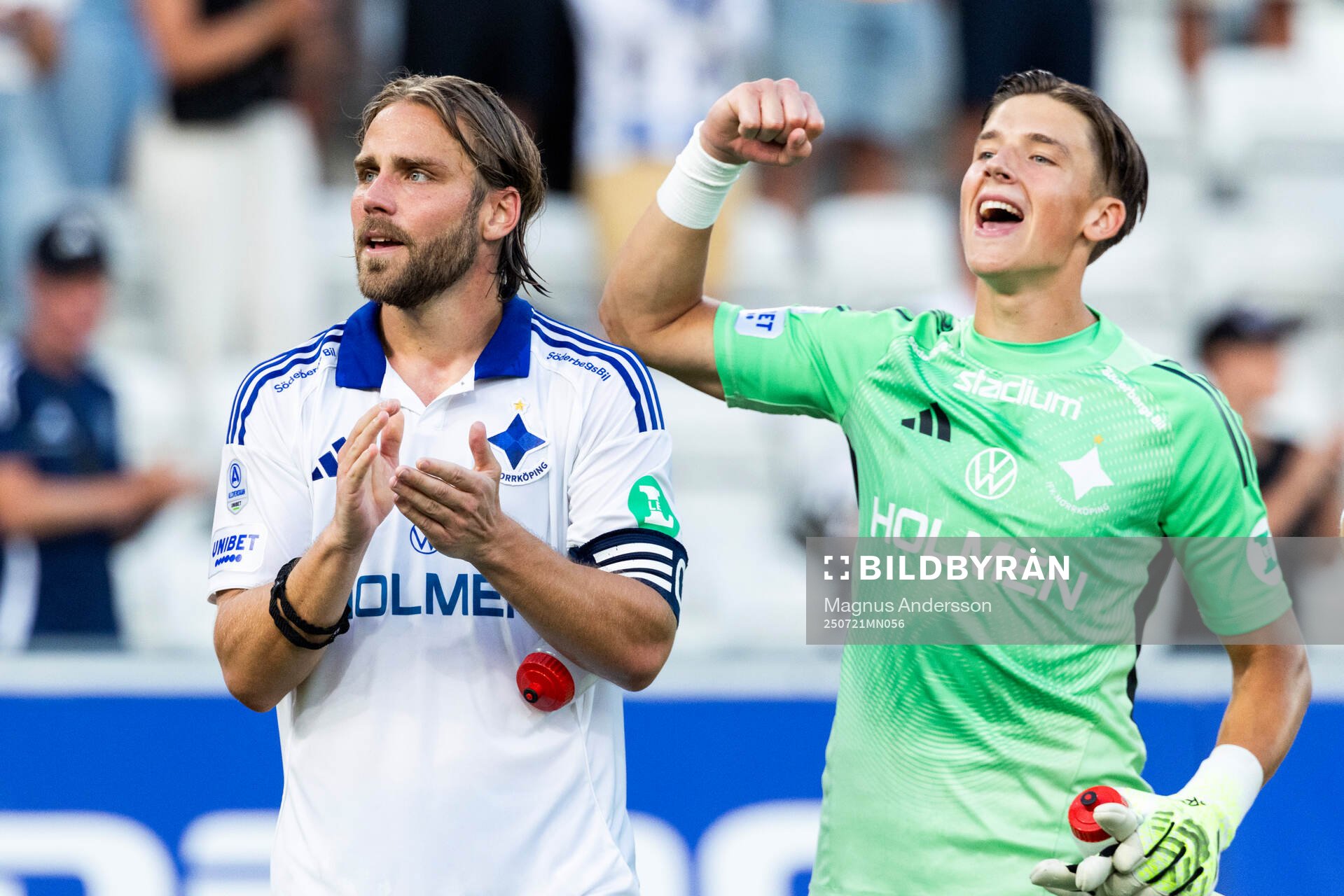 IFK Norrköpings Christoffer Nyman och målvakt David