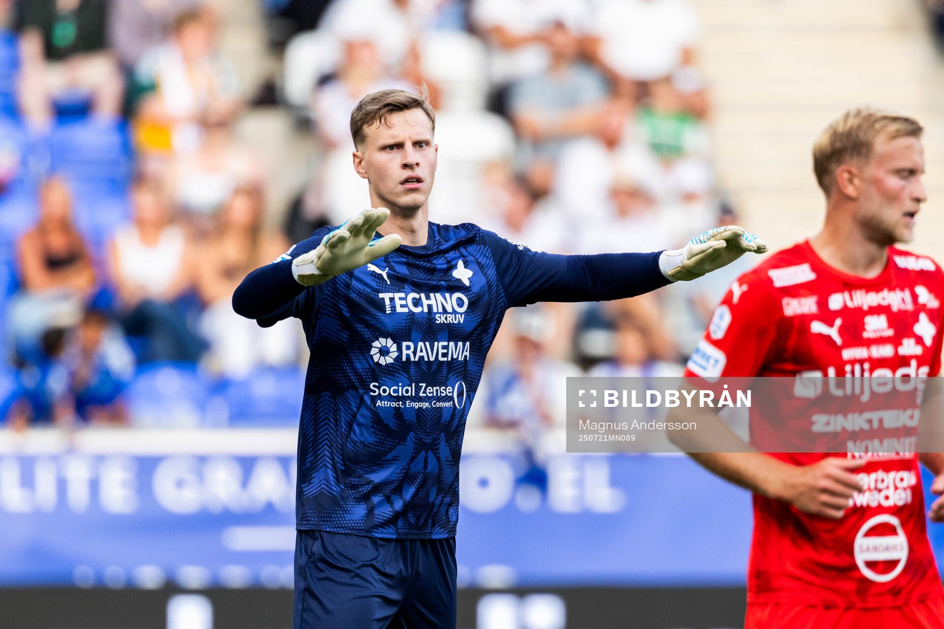 Värnamos målvakt Hugo Keto