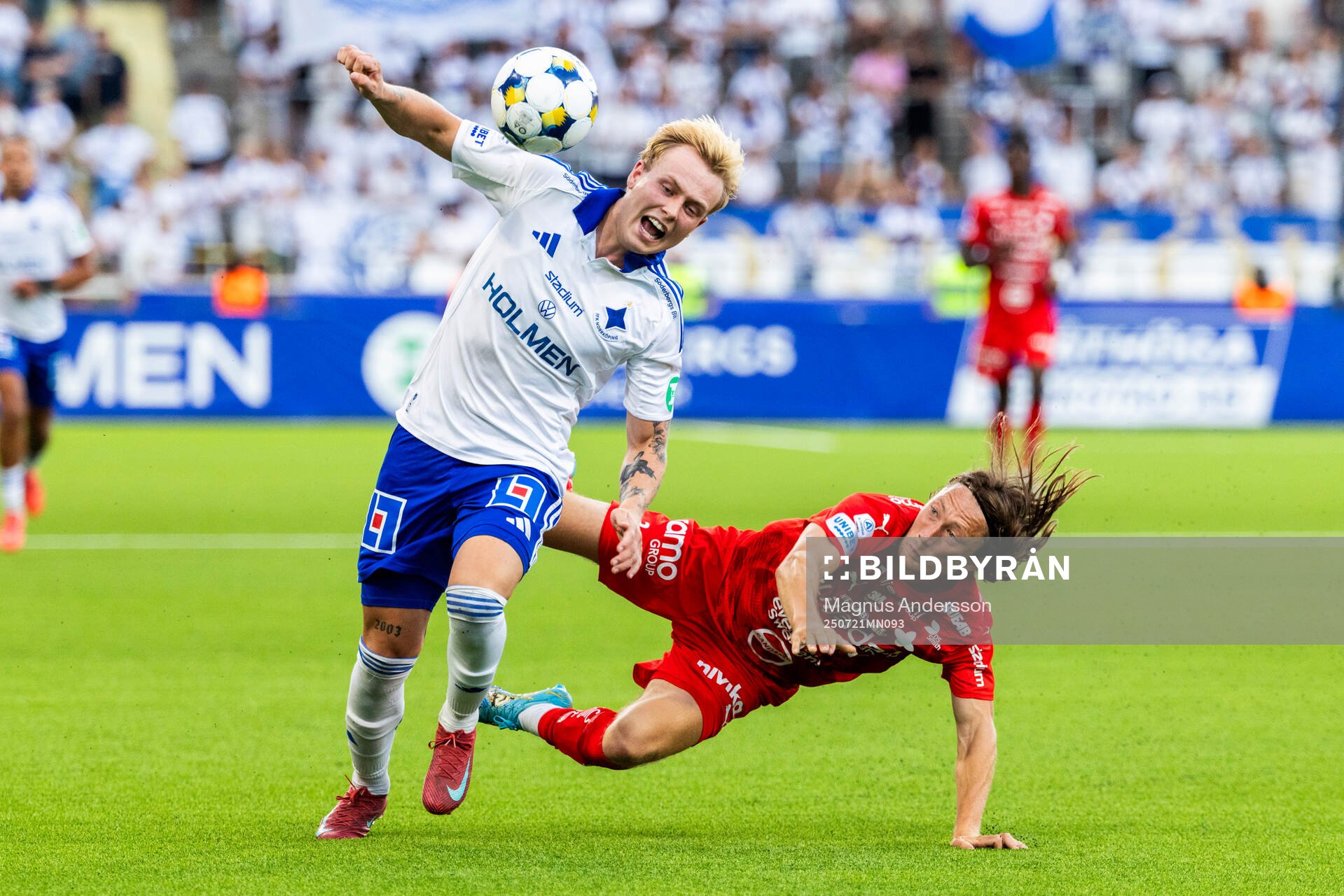 IFK Norrköpings Isak Andri Sigurgeirsson och Värnamos