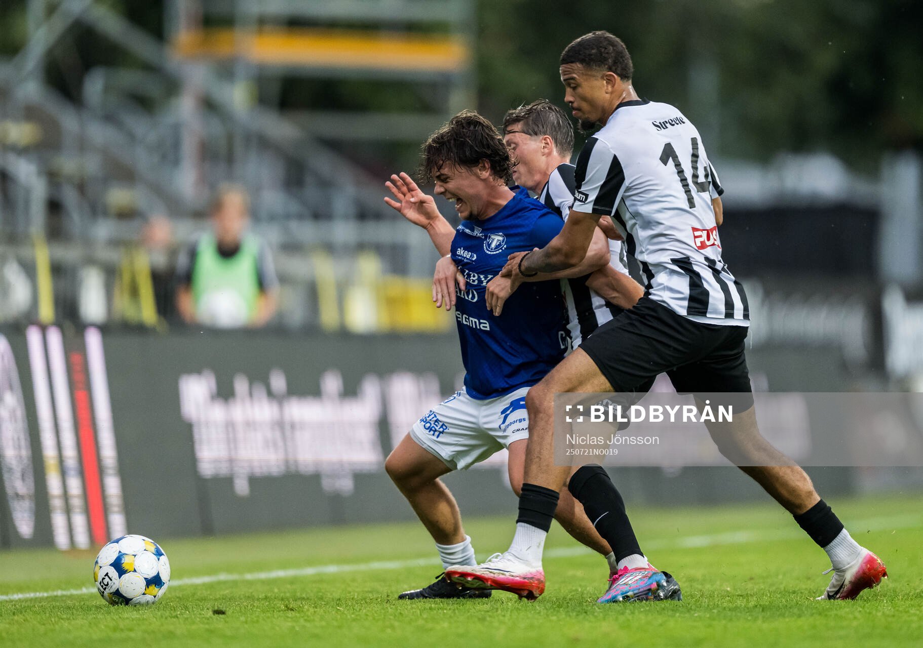 Trelleborgs Viktor Christiansson och Landskronas Kevin