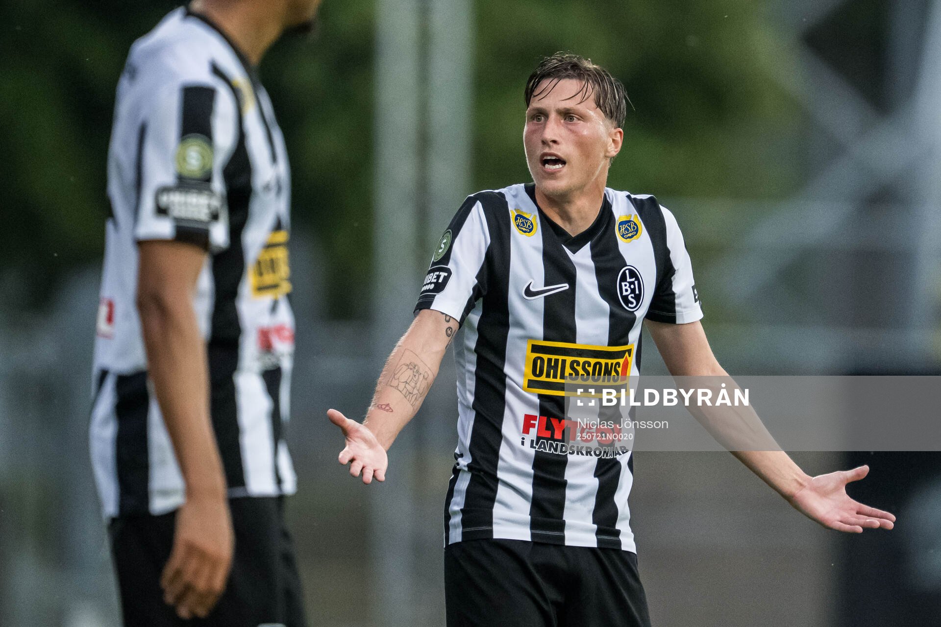 Landskronas Kevin Jensen reagerar