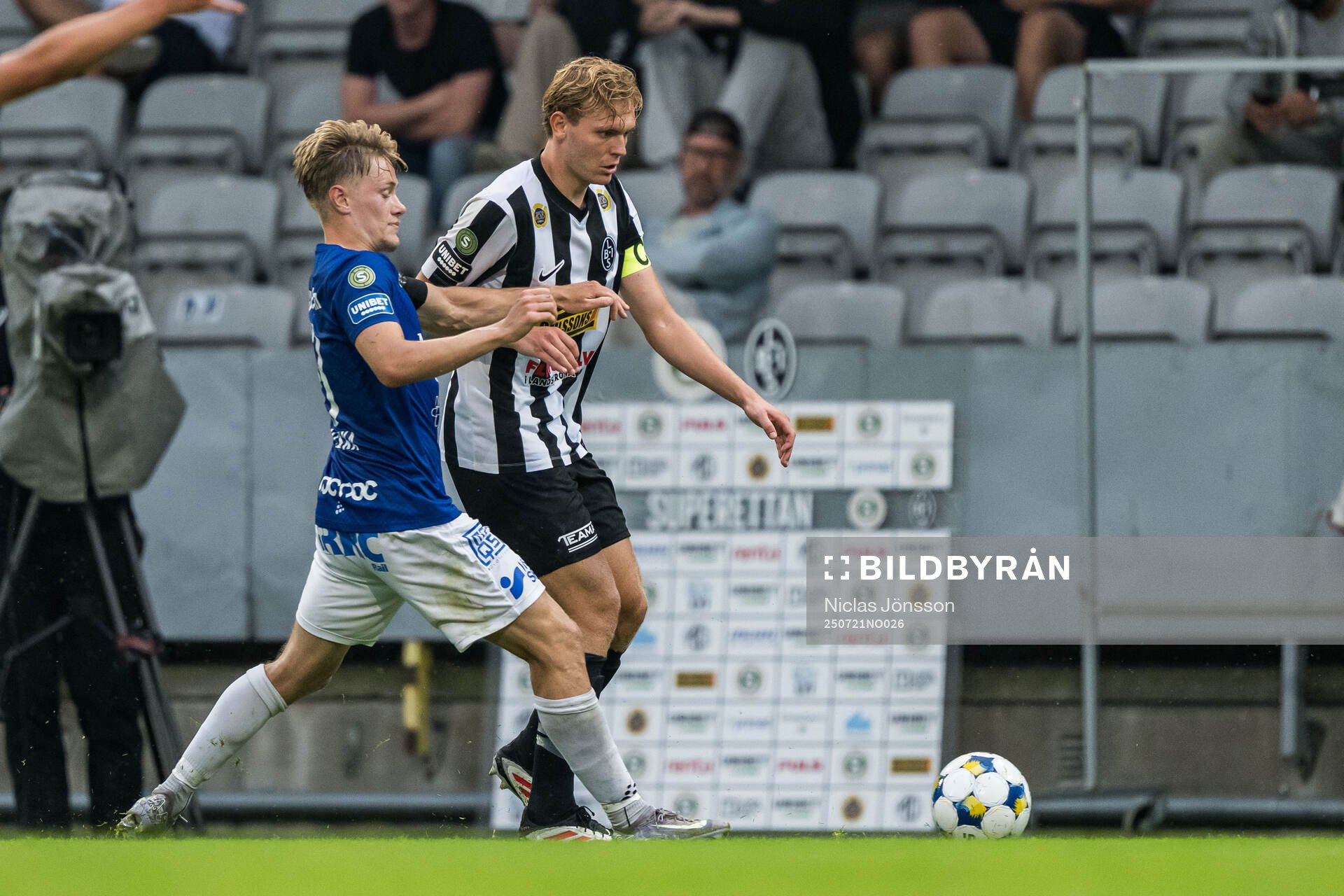 Trelleborgs Oskar Ruuska och Landskronas Melker Jonsson