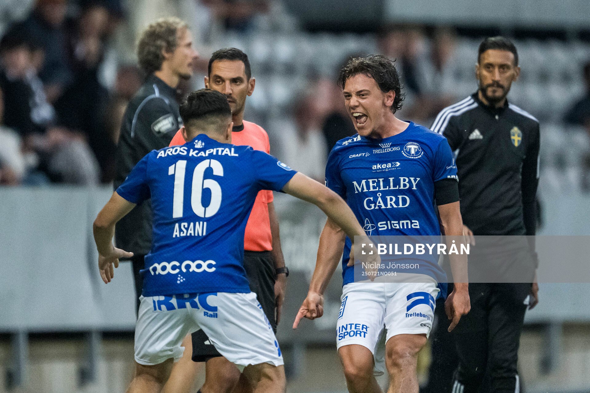 Trelleborgs Viktor Christiansson jublar