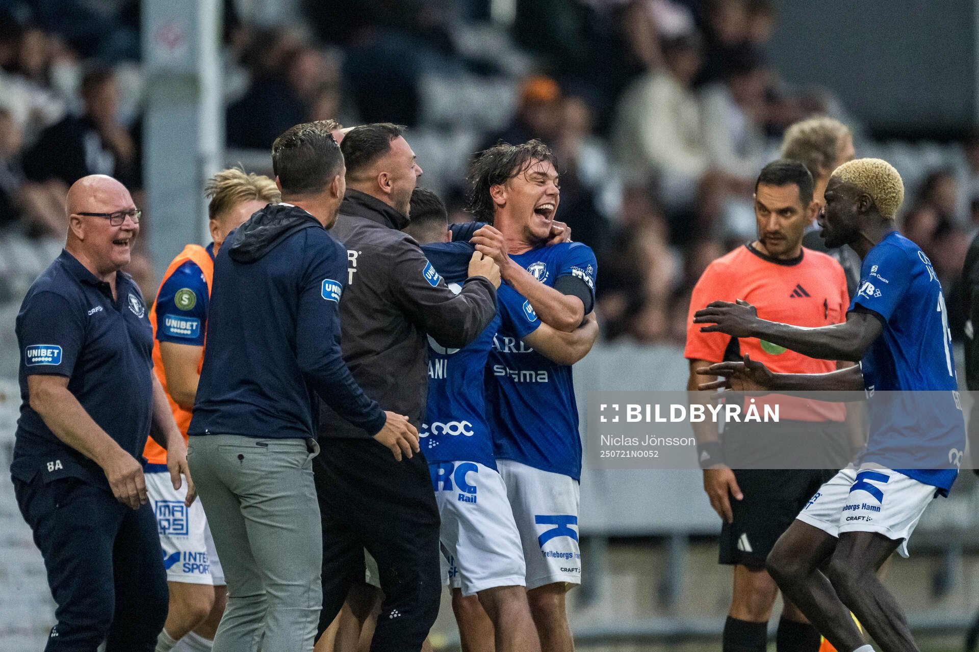 Trelleborgs Viktor Christiansson jublar