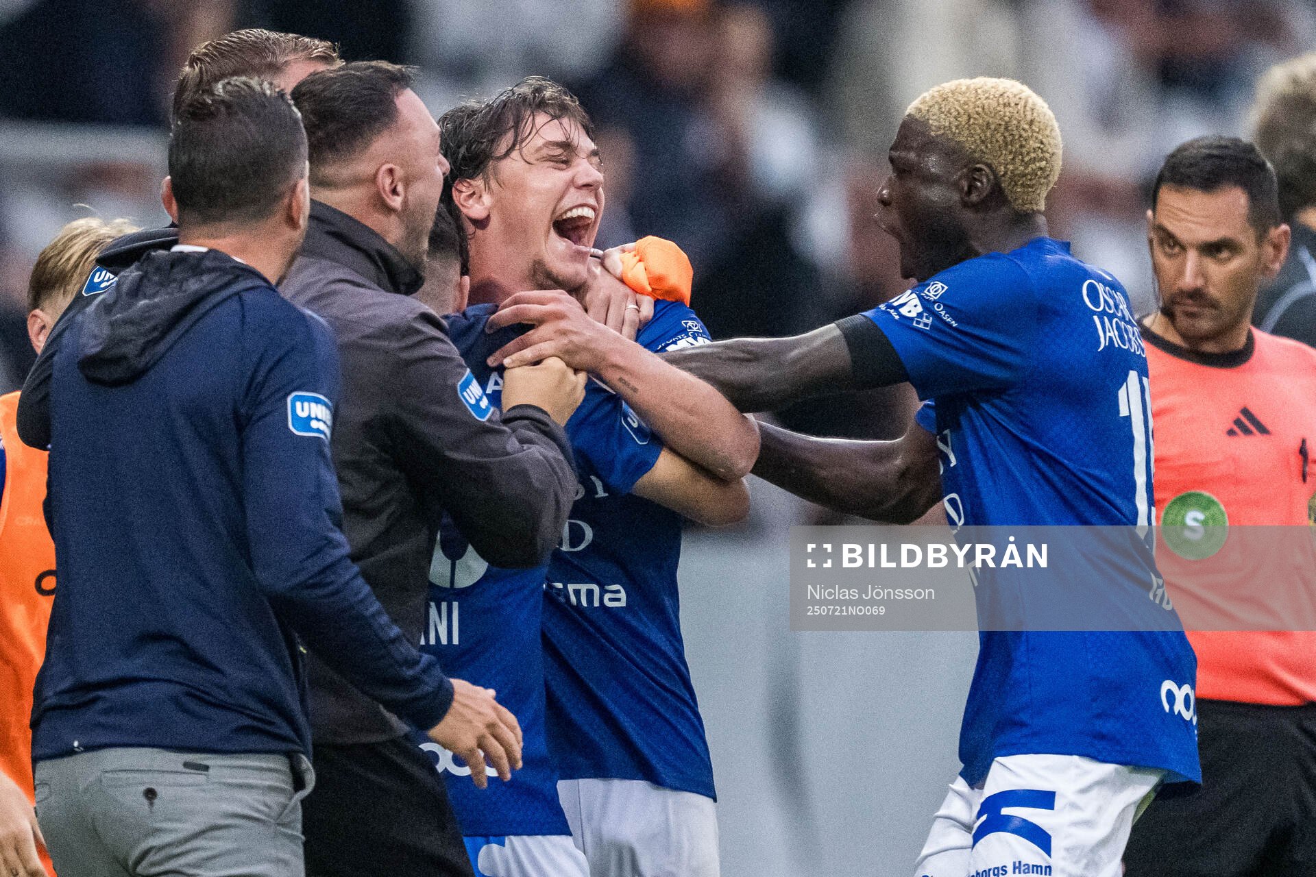 Trelleborgs Viktor Christiansson jublar