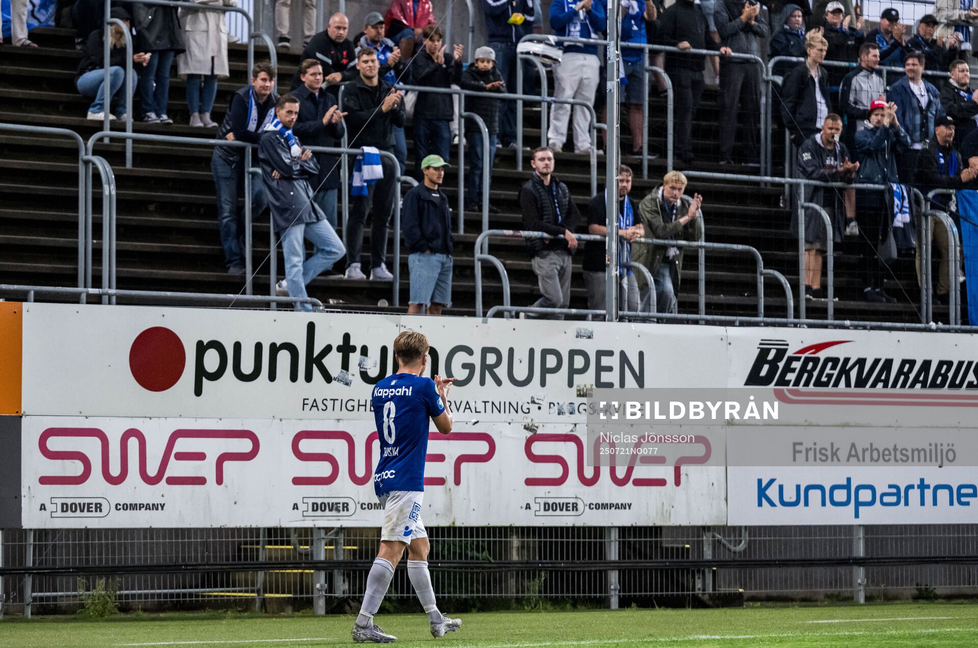 Trelleborgs Oskar Ruuska jublar