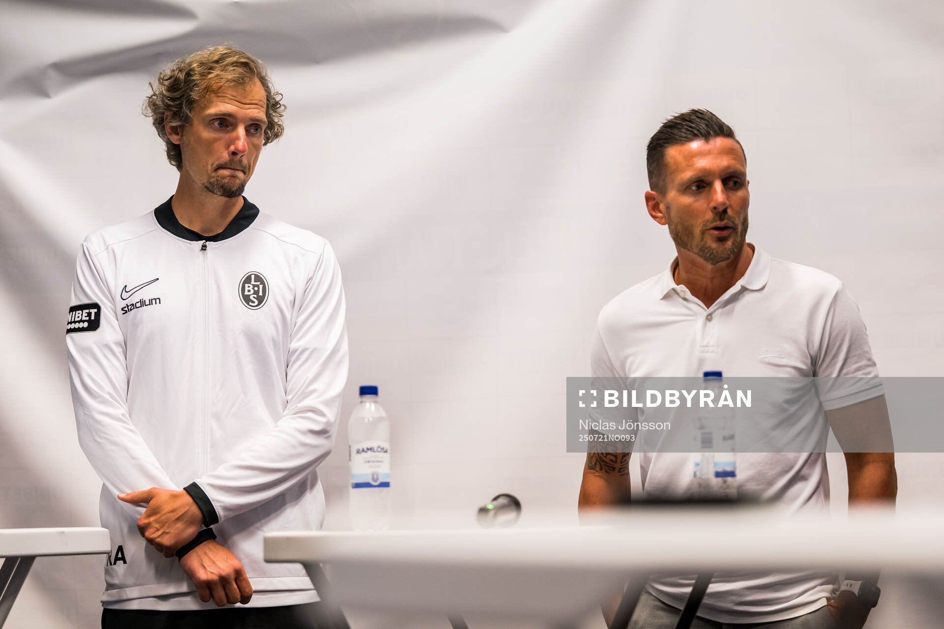 Landskronas tränare Robin Asterhed och Trelleborgs