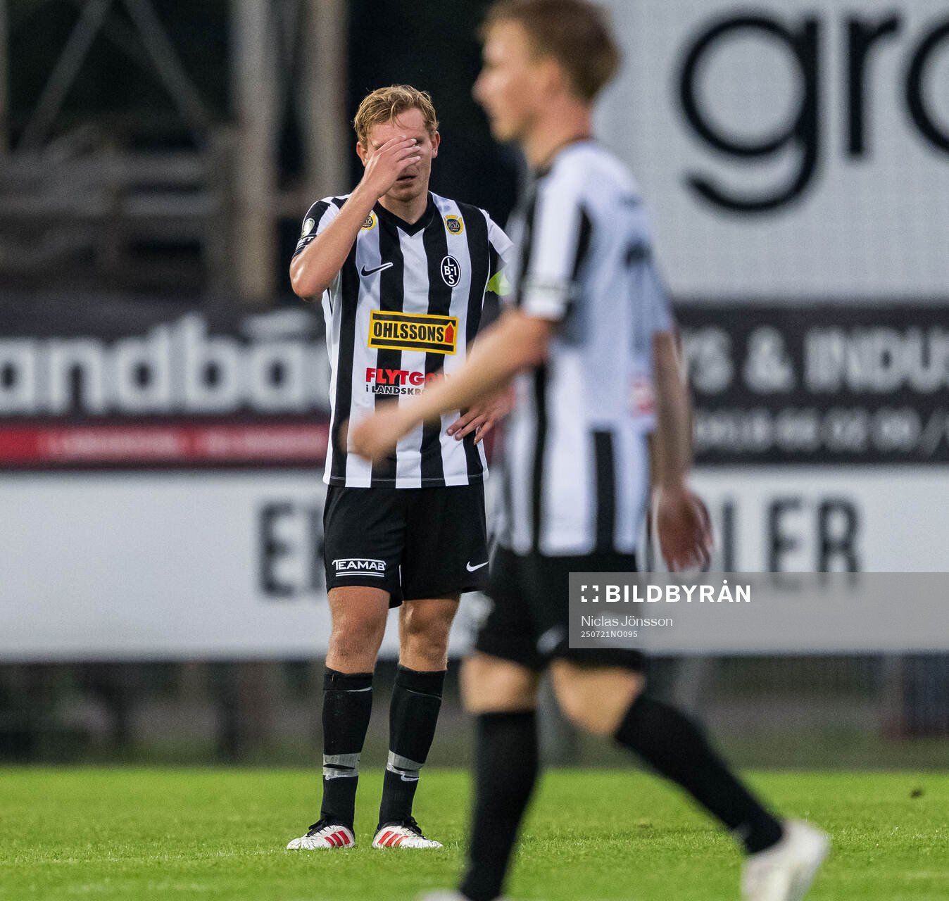 Landskronas Melker Jonsson deppar