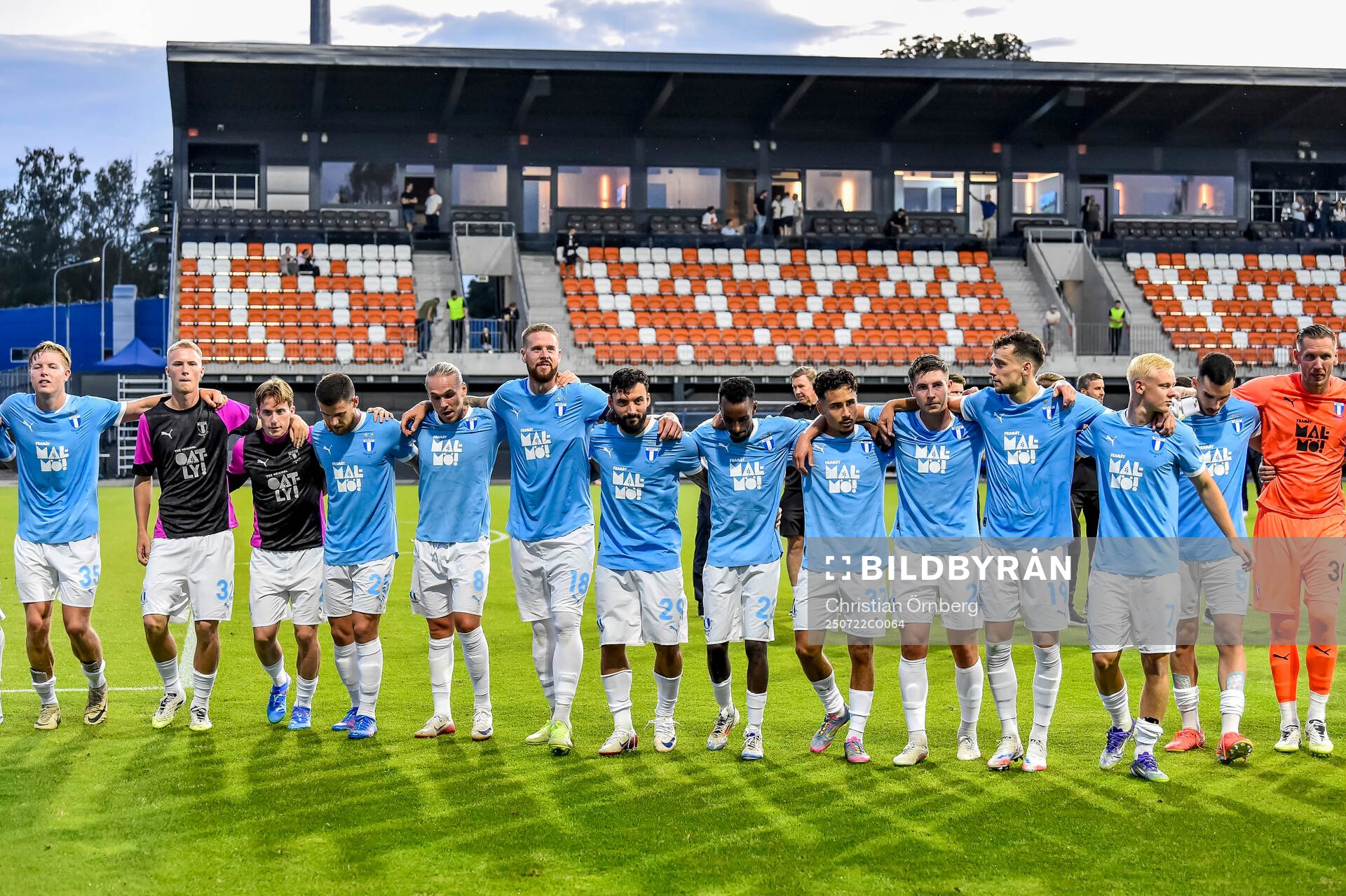 Players of Malmö FF celebrate