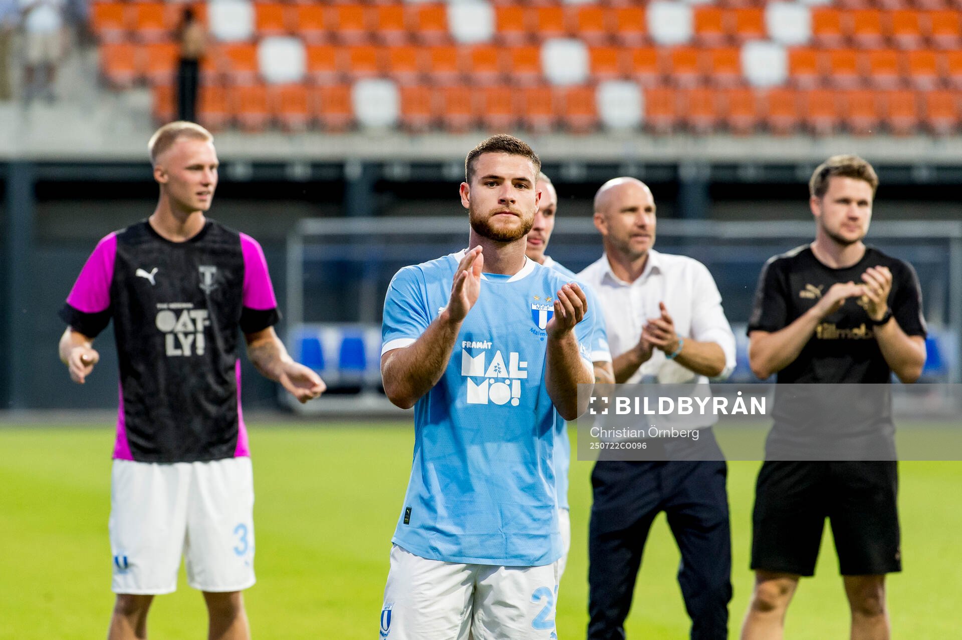 Gabriel Busanello of Malmö FF celebrates