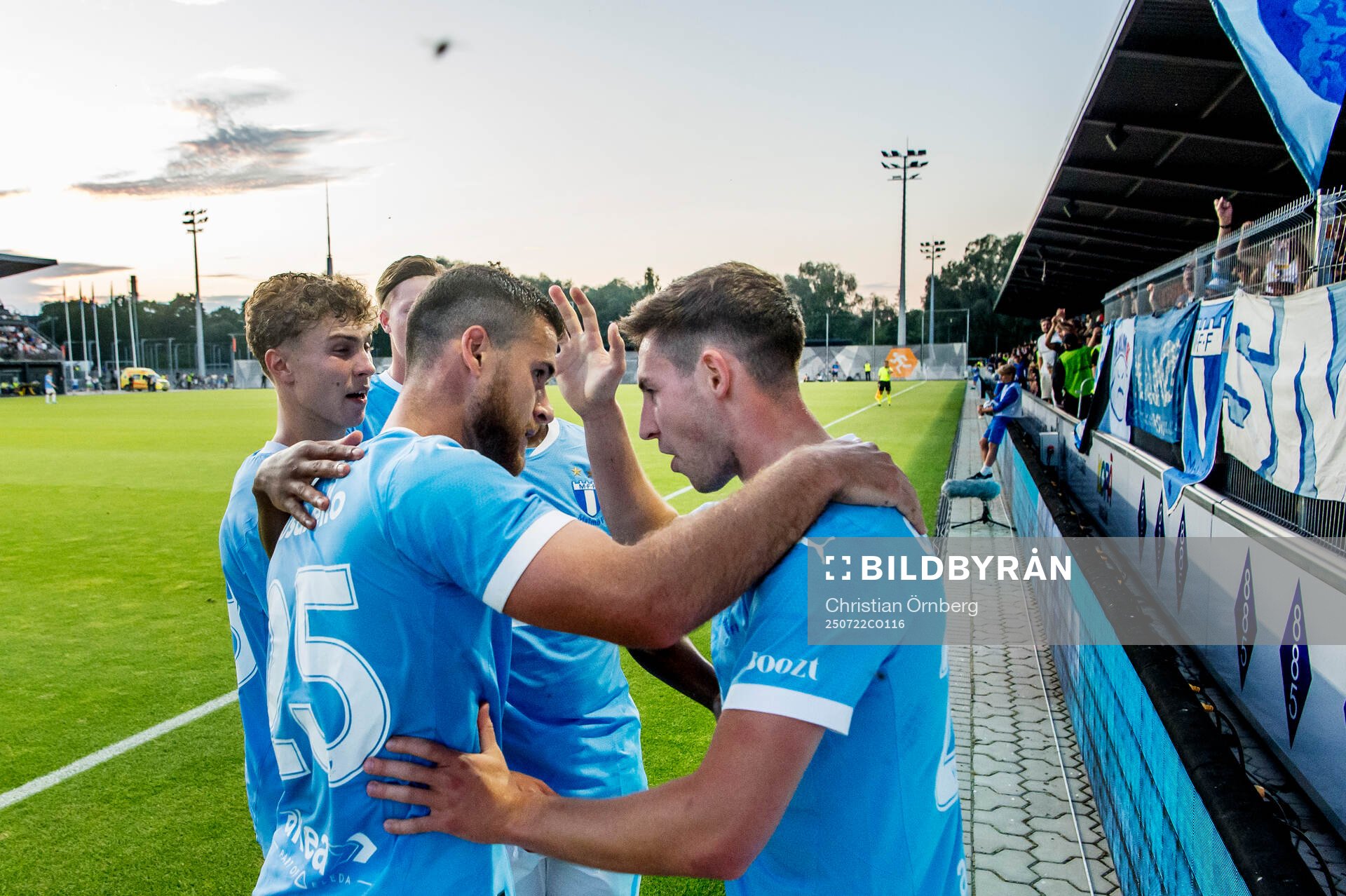 Gabriel Busanello and Lasse Berg Johnsen of Malmö FF