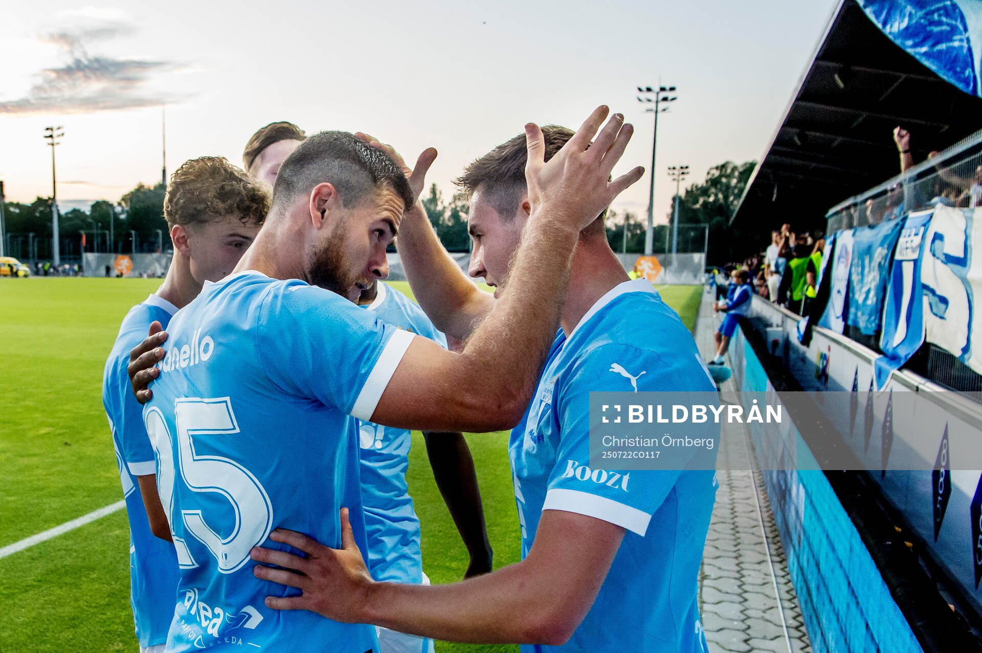 Gabriel Busanello and Lasse Berg Johnsen of Malmö FF